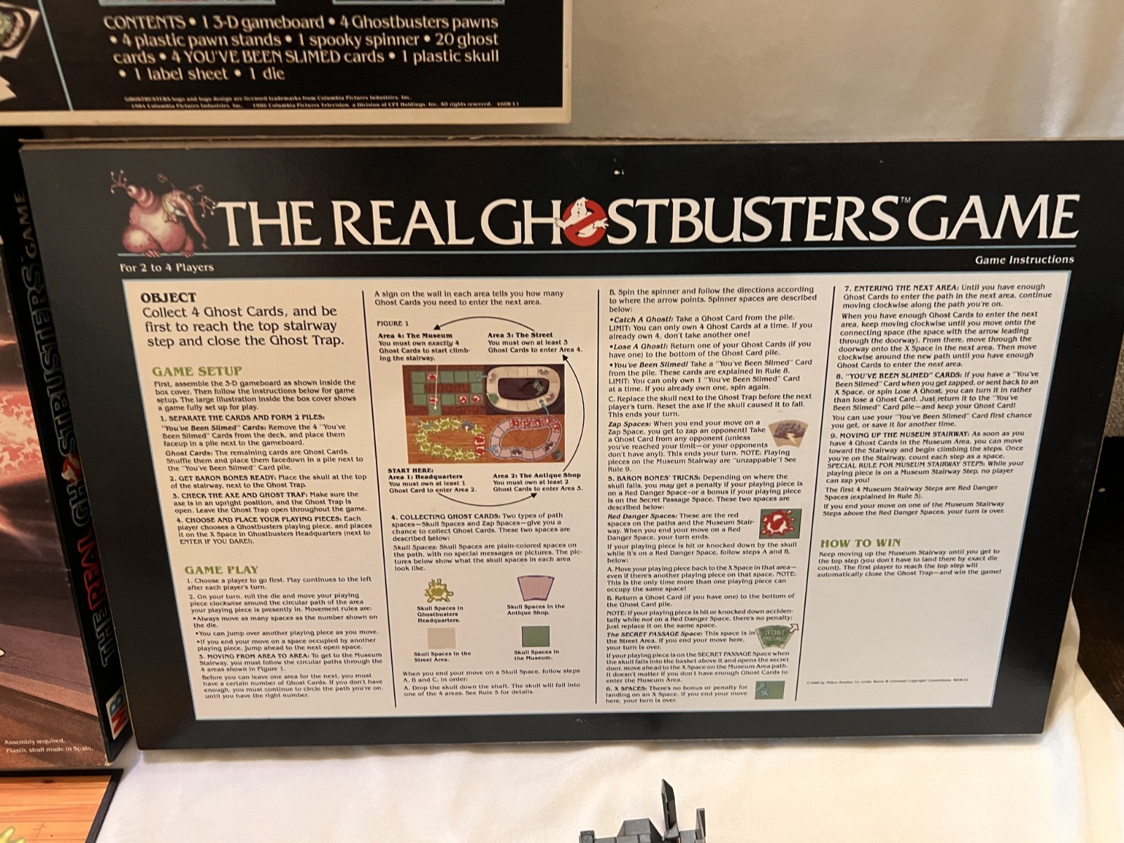 1986 The Real Ghostbusters Game by Milton Bradley – COMPLETE!