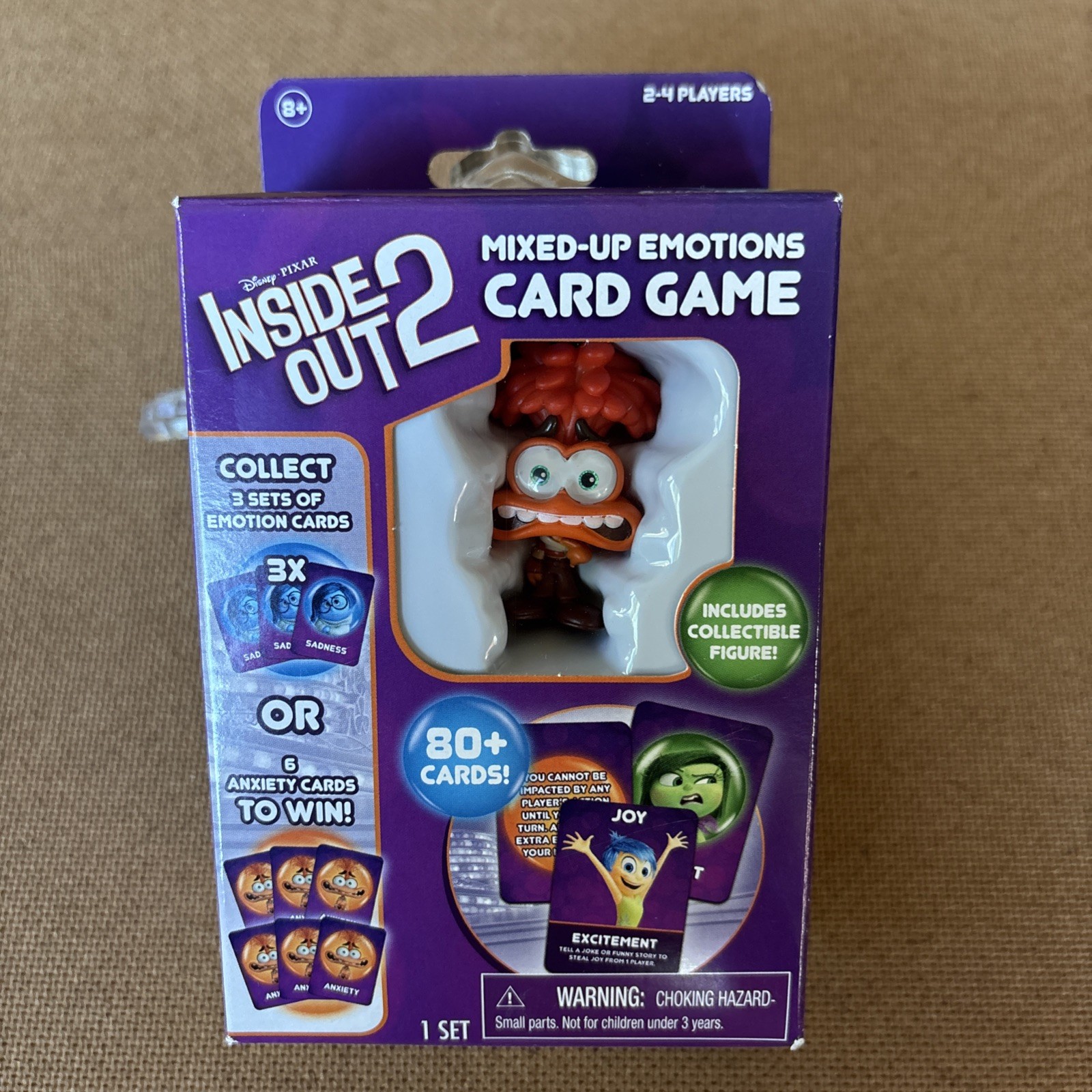 Disney Pixar Inside Out 2 Mixed-Up Emotions Card Game W/ Collectible Figure NEW