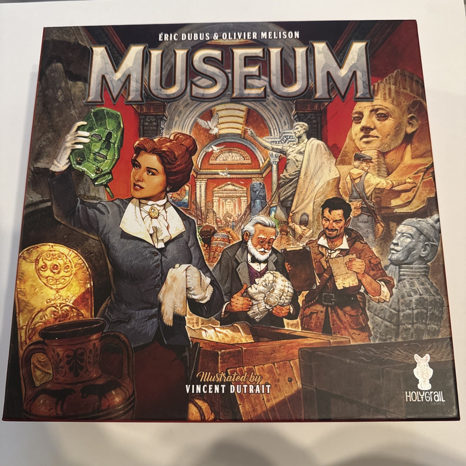 MUSEUM BOARD GAME english retail edition holy grail 100% Complete