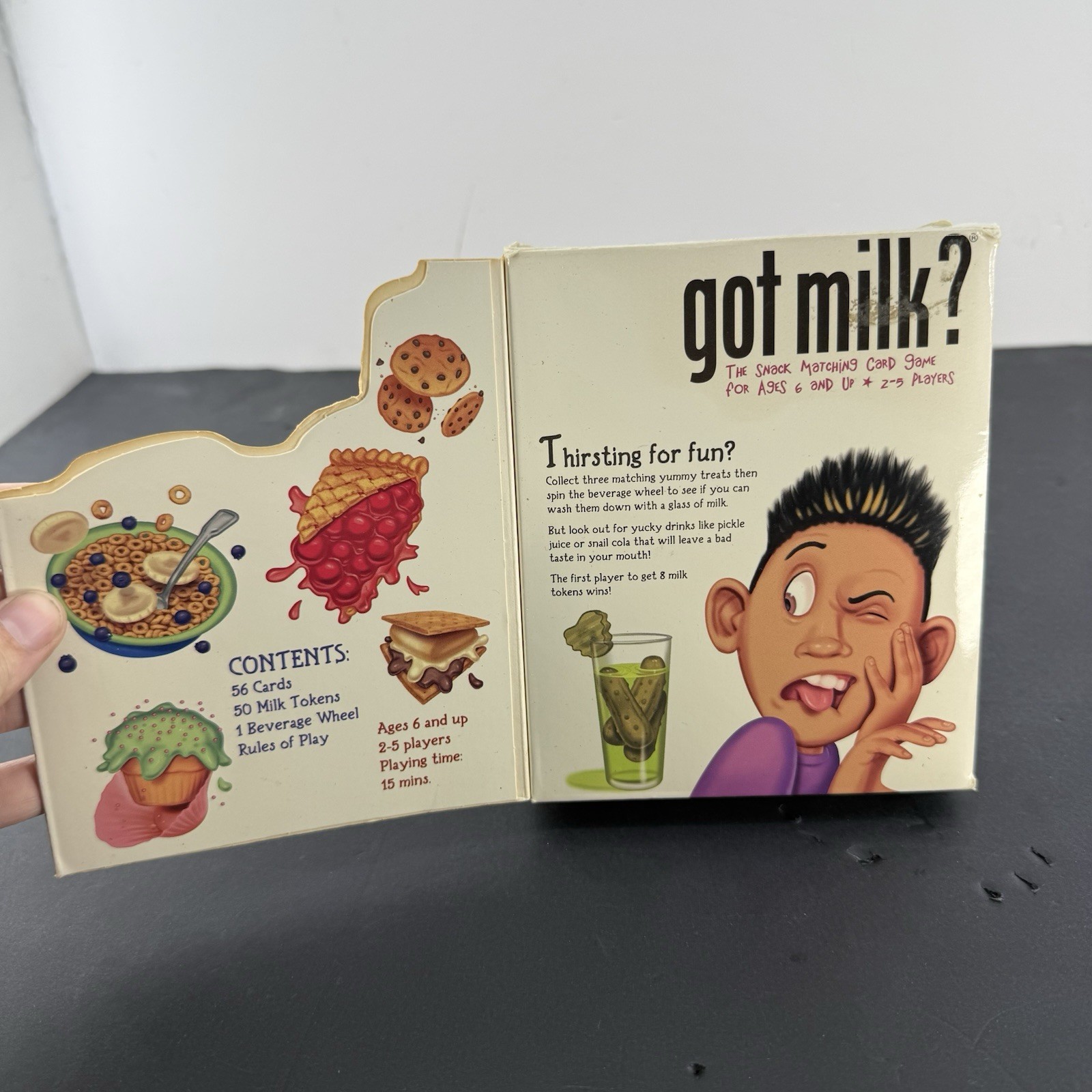 Got Milk? Snack Matching Card Game G2 Games 2001 Complete Milk Processor Board