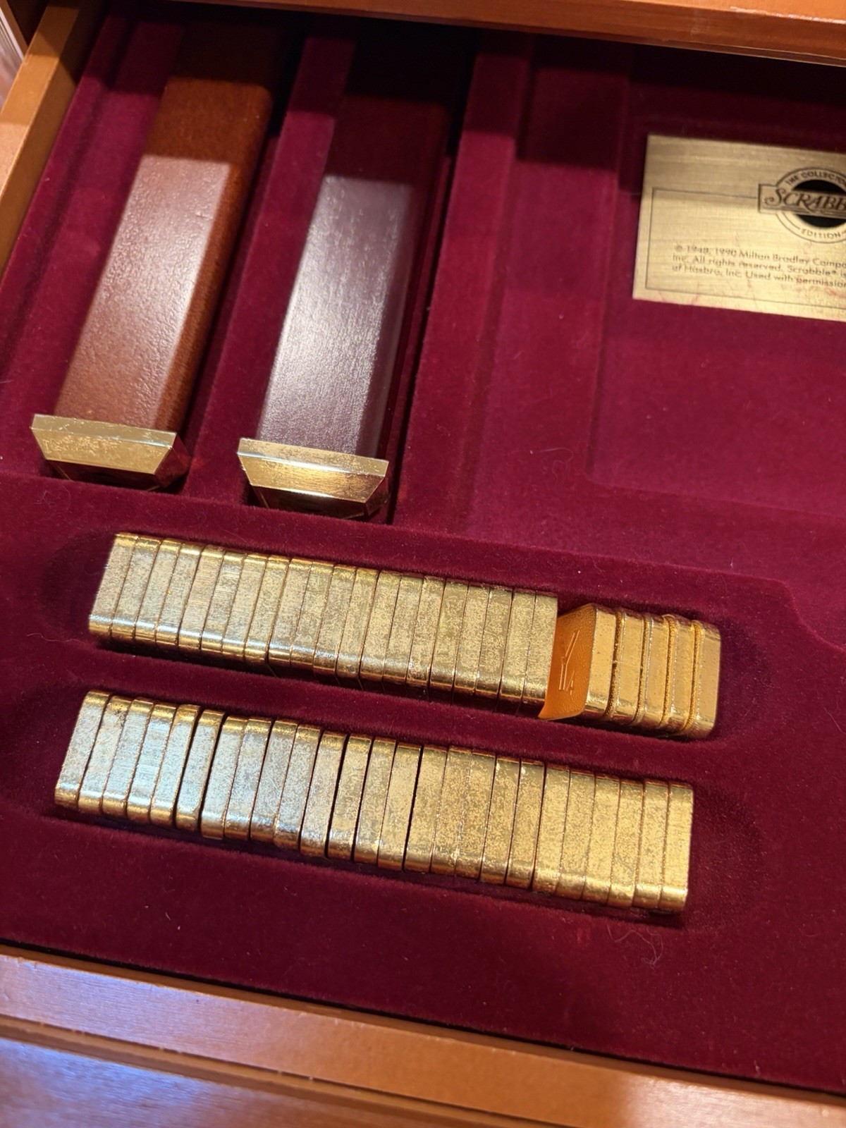 Scrabble Franklin Mint – Early 1990’s Collector’s Edition –