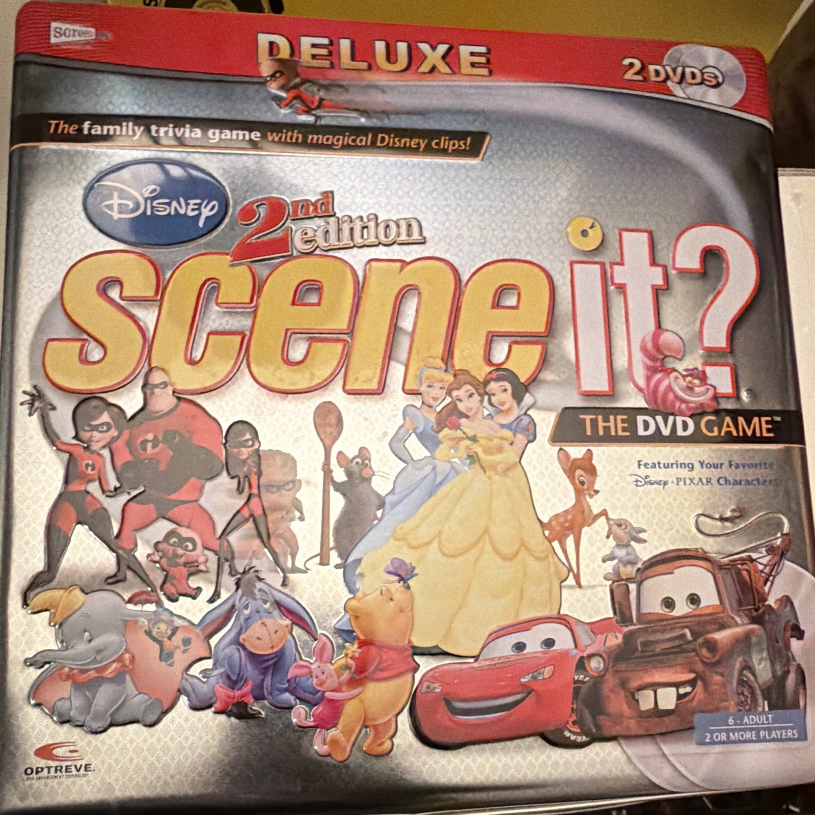 Screenlife Disney Scene It? 2nd Edition Deluxe DVD Board Game 2+ Players