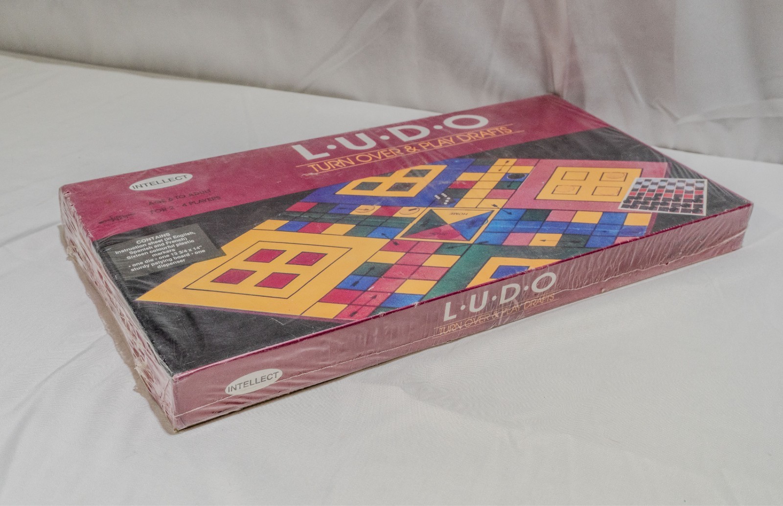 Vintage “Intellect” brand Ludo board game set