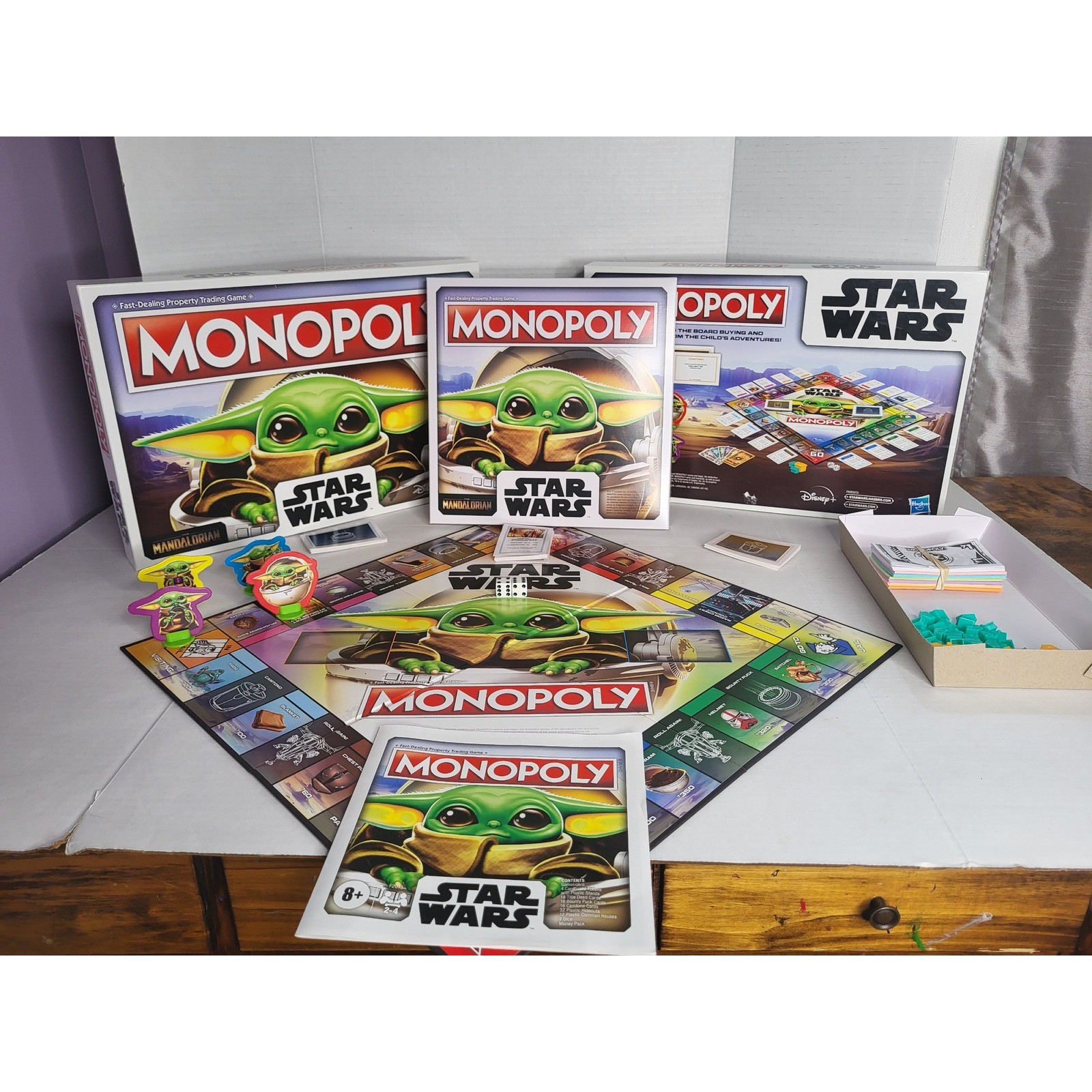 Star Wars The Mandalorian Monopoly The Child Grogu Board Game Hasbro 2013