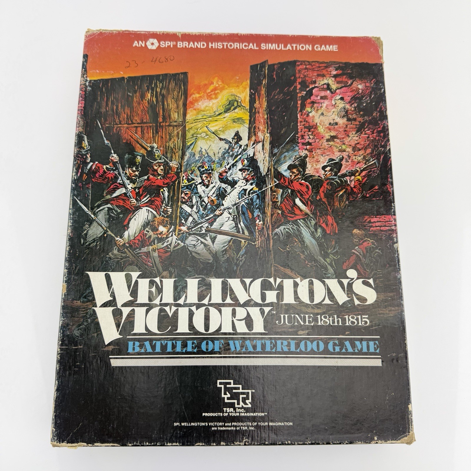 TSR SPI Wellington’s Victory June 18th 1815 Battle of Waterloo Game 1983 UNPUNCH