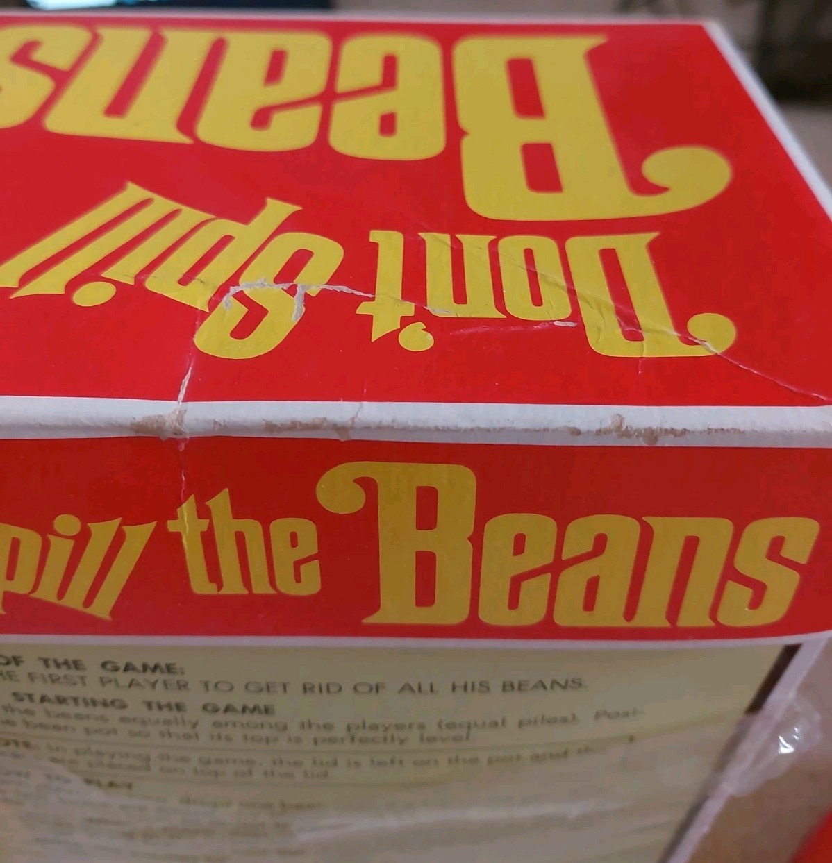 Vintage 1970 Don’t Spill the Beans Game #340 Schaper Complete Box with Lid