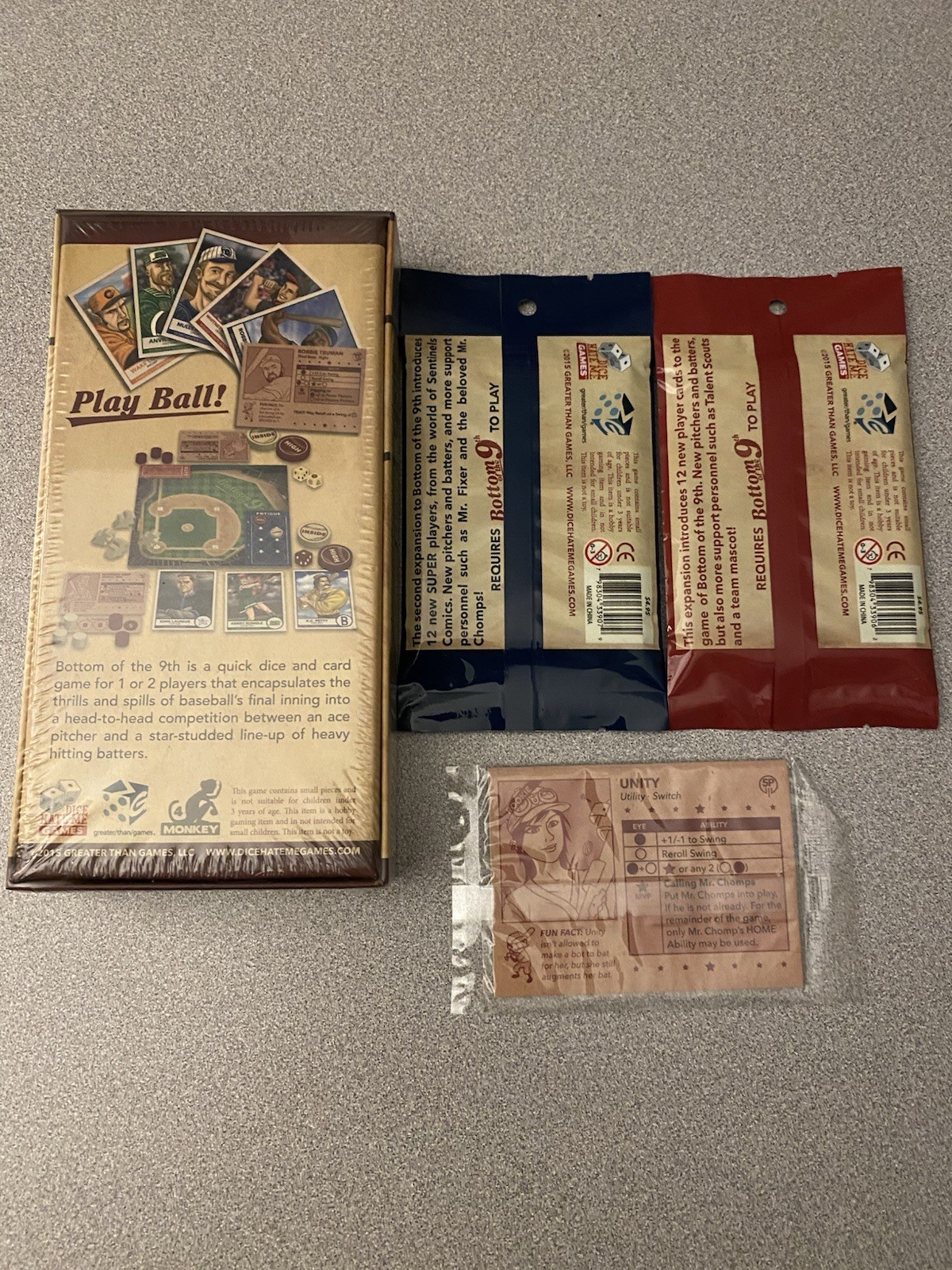 Bottom Of The 9th Dice Hate Me Games W/ Expansion Packs And Pitchers Pack New