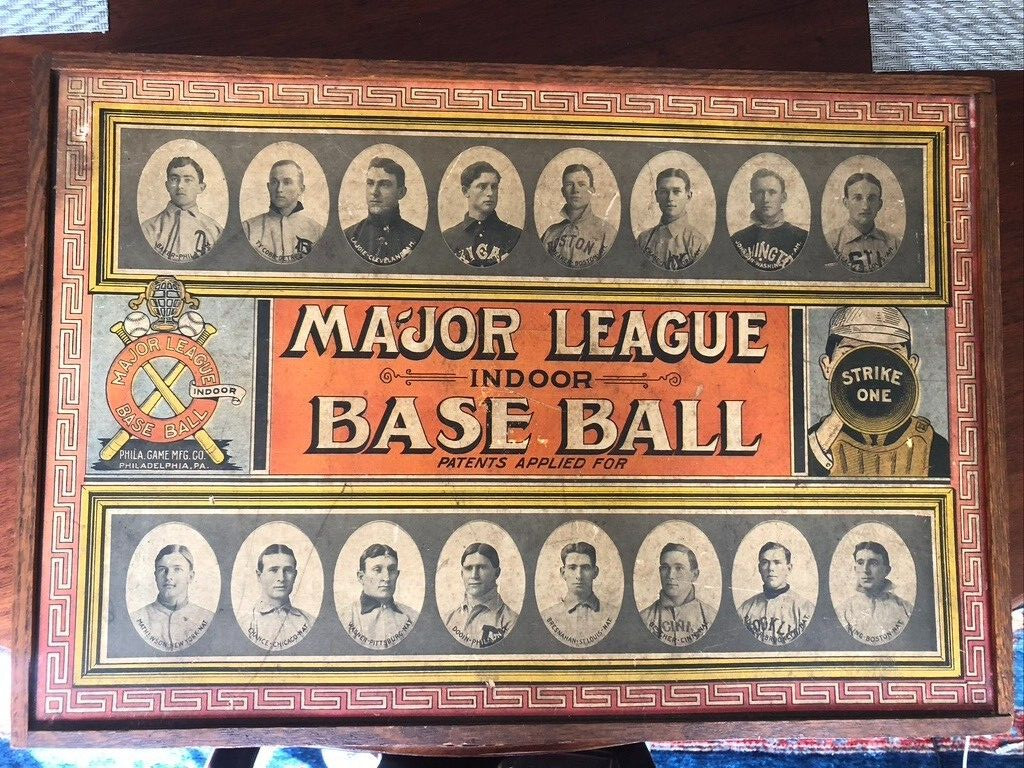 1913 Major League Indoor Baseball Game (Complete) High Grade Surviving Example