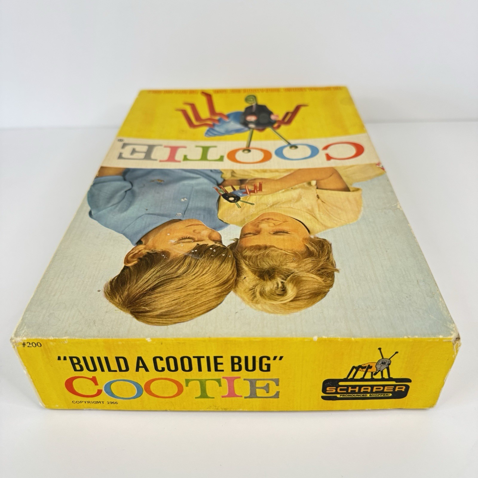 Vintage Cootie Game 1966 Schaper Manufacturing Complete, All Black Heads