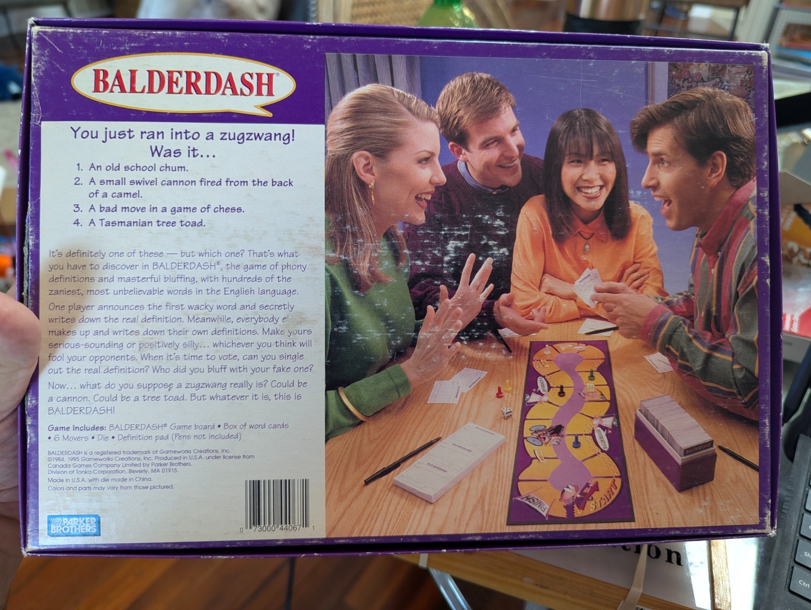 BALDERDASH Board Game 100% COMPLETE 1995 VINTAGE BD1C