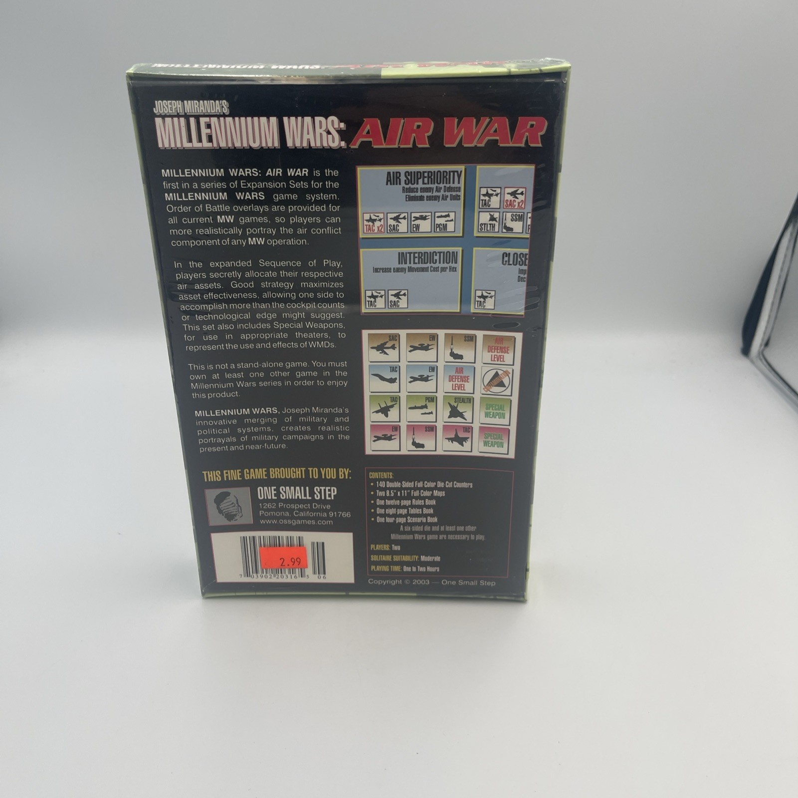Millennium Wars: Air War by Joseph Miranda – One Small Step Brand New Sealed