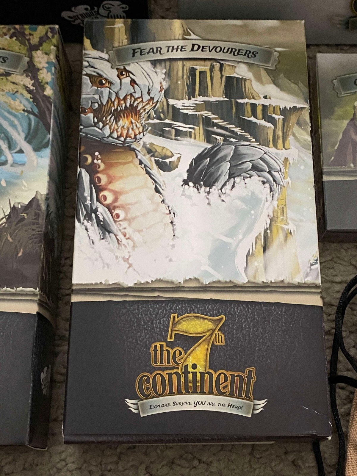 The 7th Continent + What Goes Up Must Come Down + 8 Expansions + more!