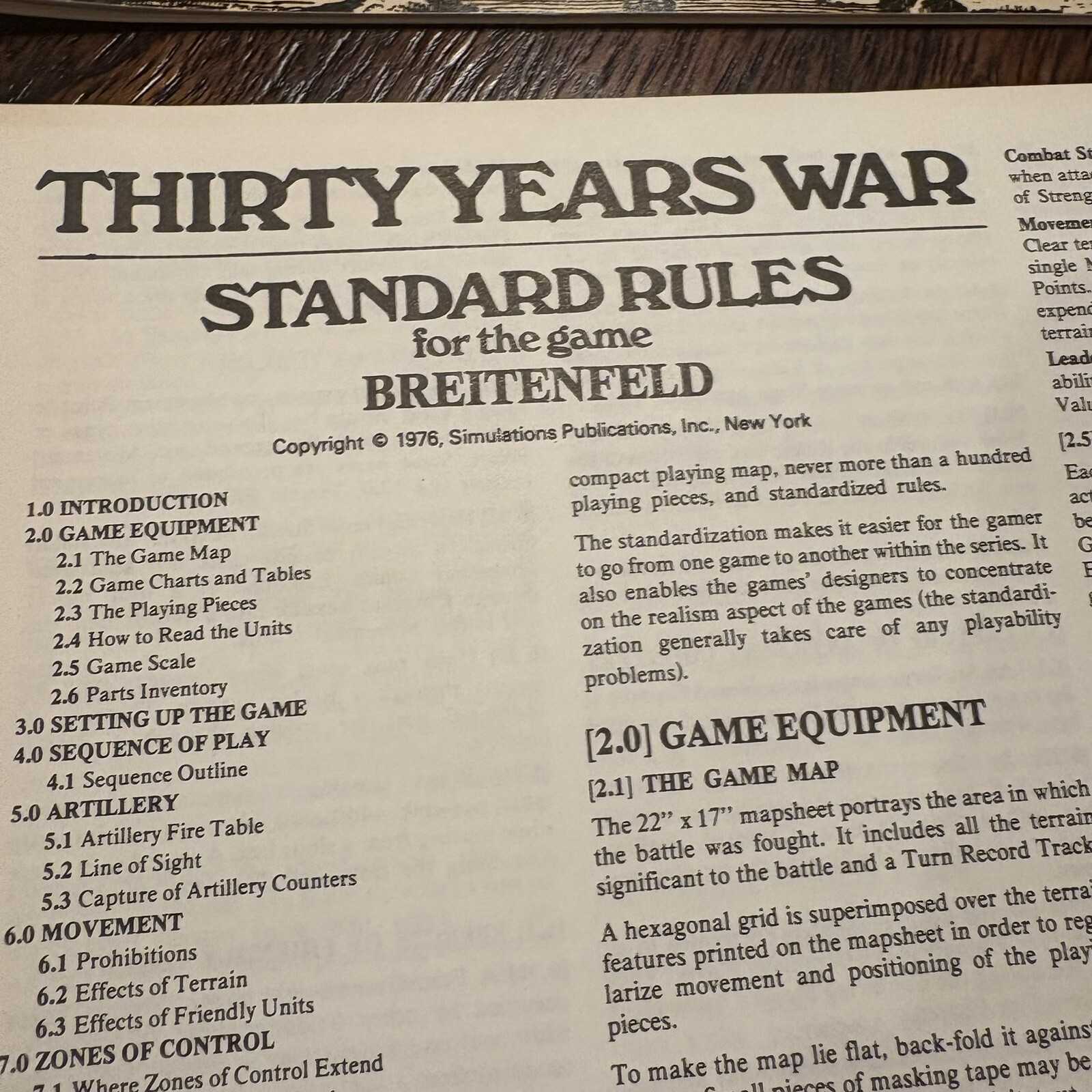 SPI 1976 Breitenfeld Triumph Swedish System Reg:Exclusive Strategy & Tactics #55