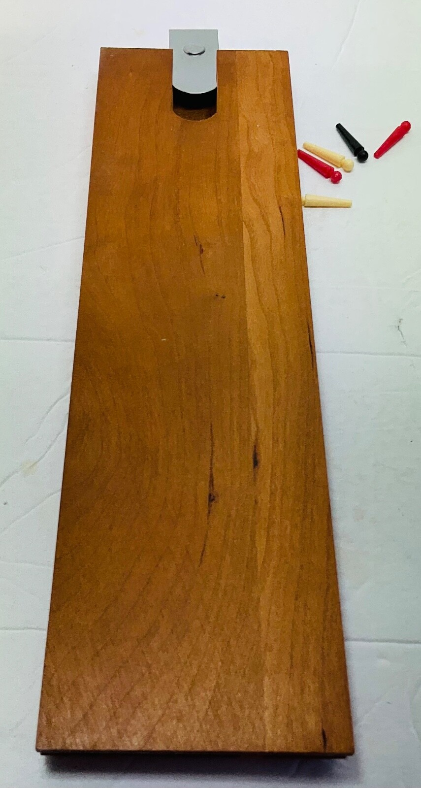 Drueke No 28 Natural Finish Hardwood Cribbage Board Vintage In Box