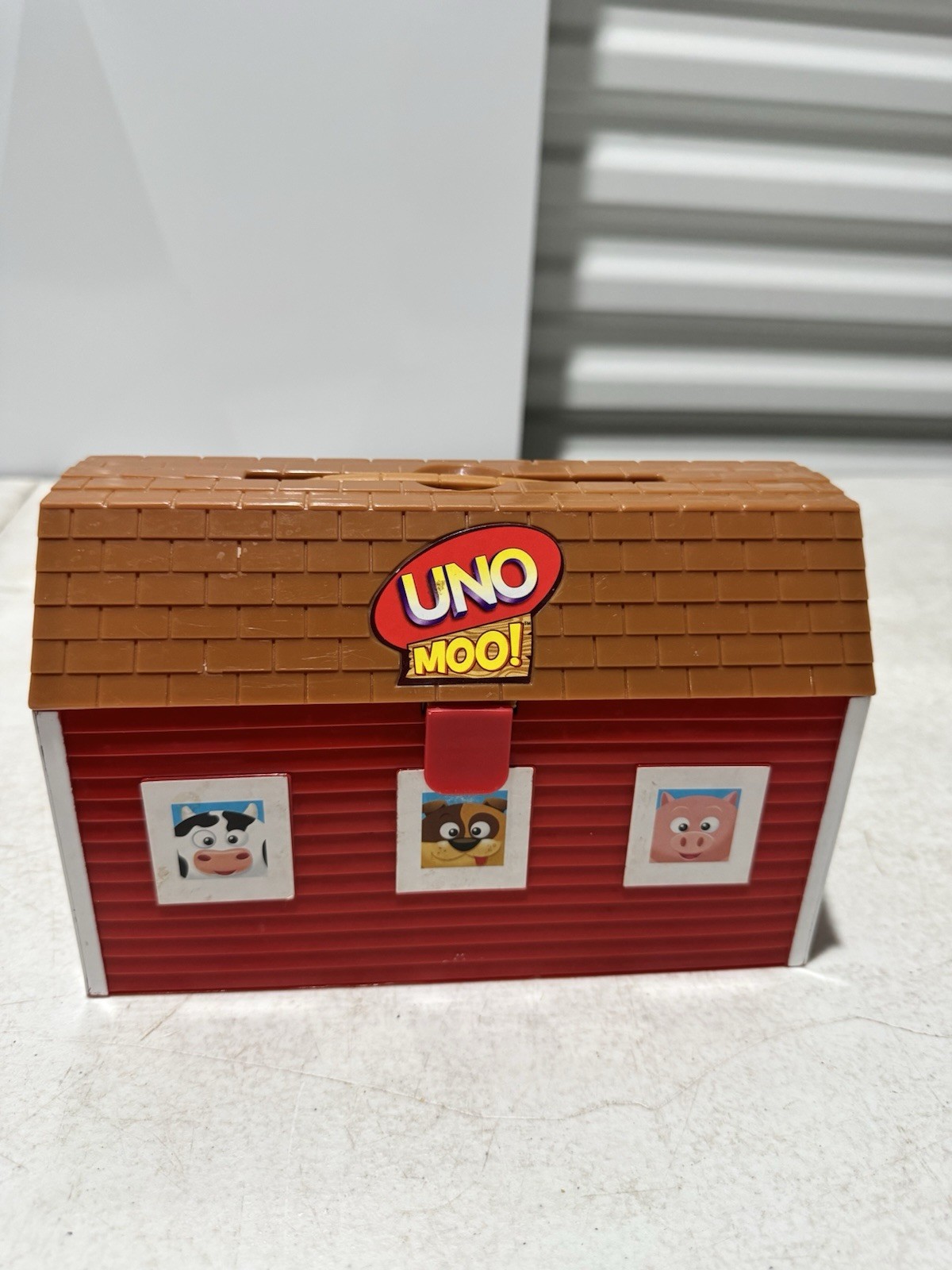 Uno Moo Preschool Game Carry case No Hay Mattel 2008 complete otherwise- see pic