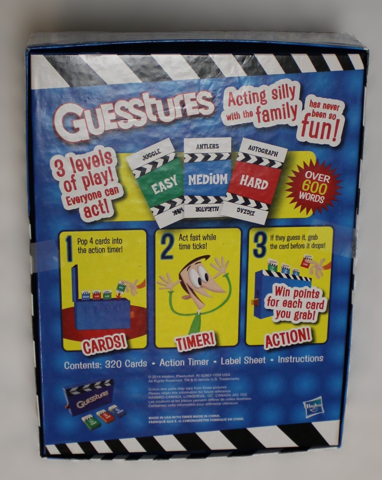 Hasbro Gaming Guesstures Game Charades Game for 4 or More Players Family Party