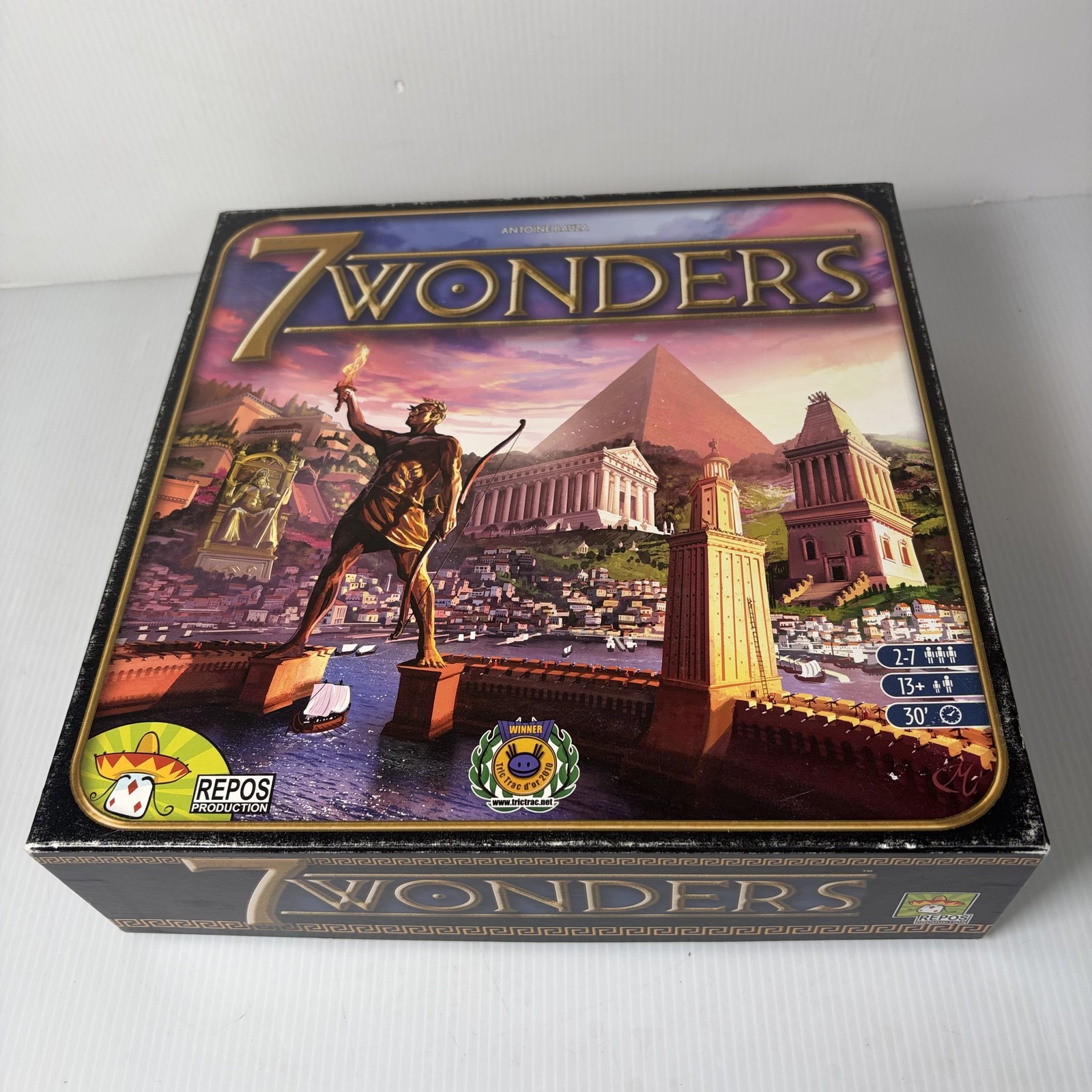 7 Wonders Board Game w/ Babel, Leaders & Cities Expansions Complete (1 Box)