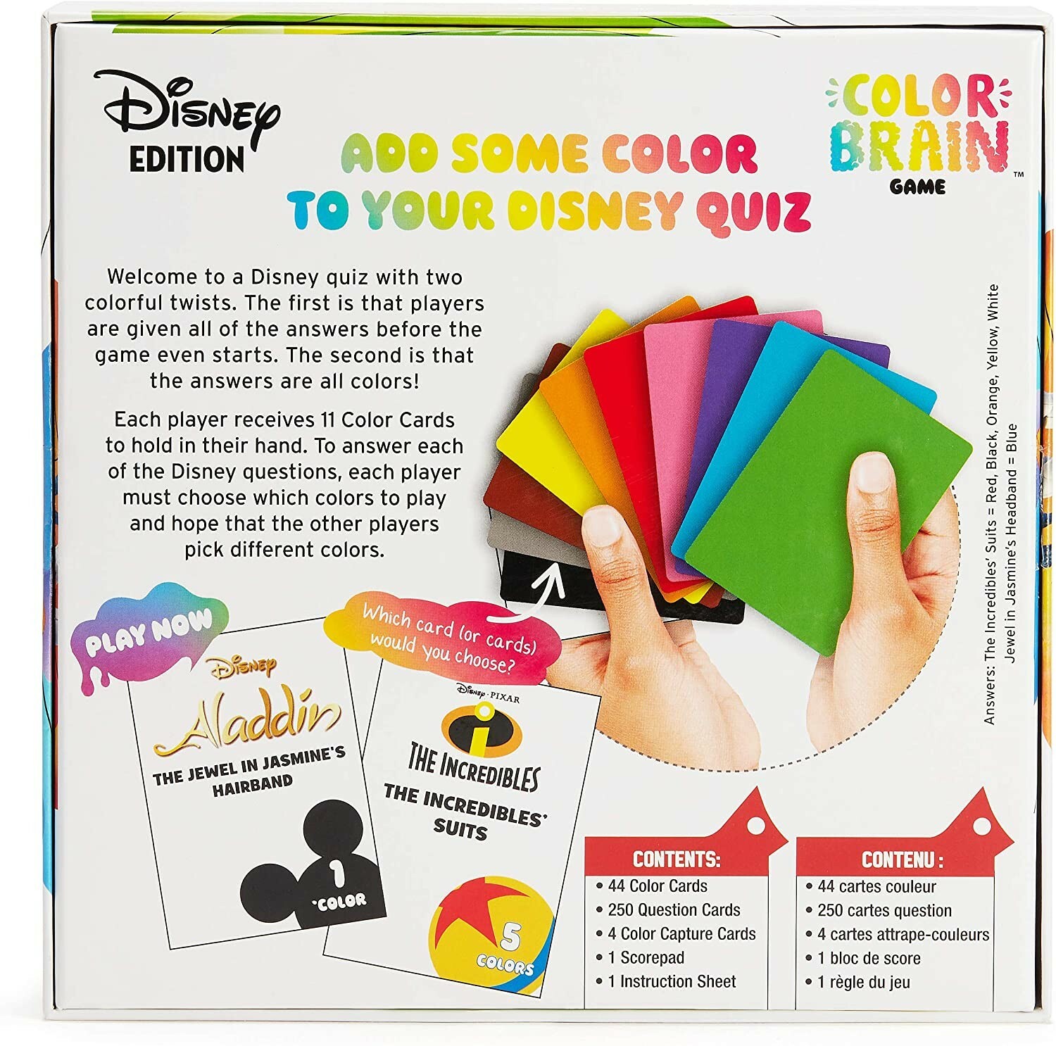 Disney Edition Color Brain Card Game Cardinal Big Potato Games Pixar 2019 New
