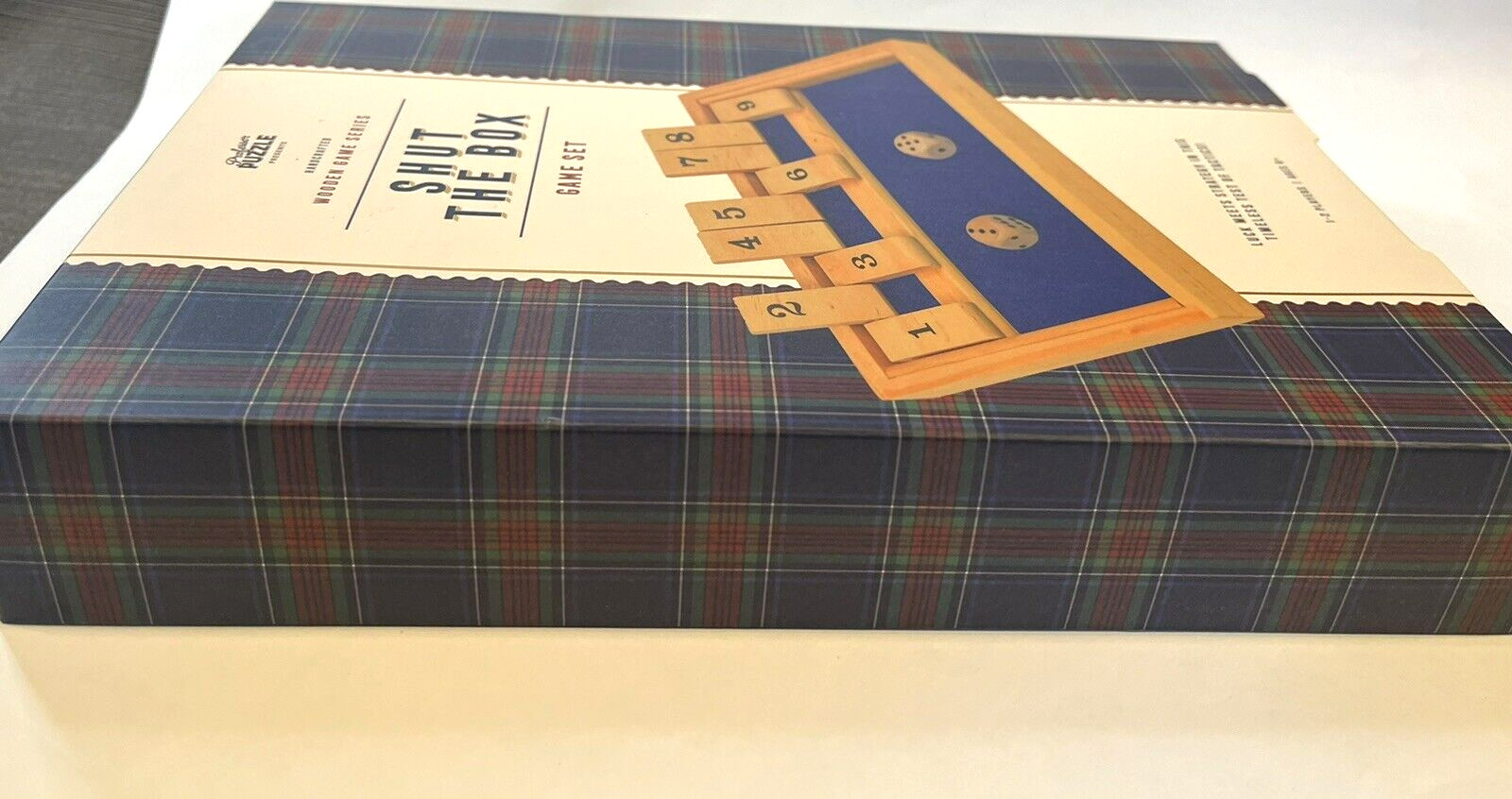 SHUT THE BOX Game Set Wooden Game Series 1-2 Players Ages 6 + New Sealed