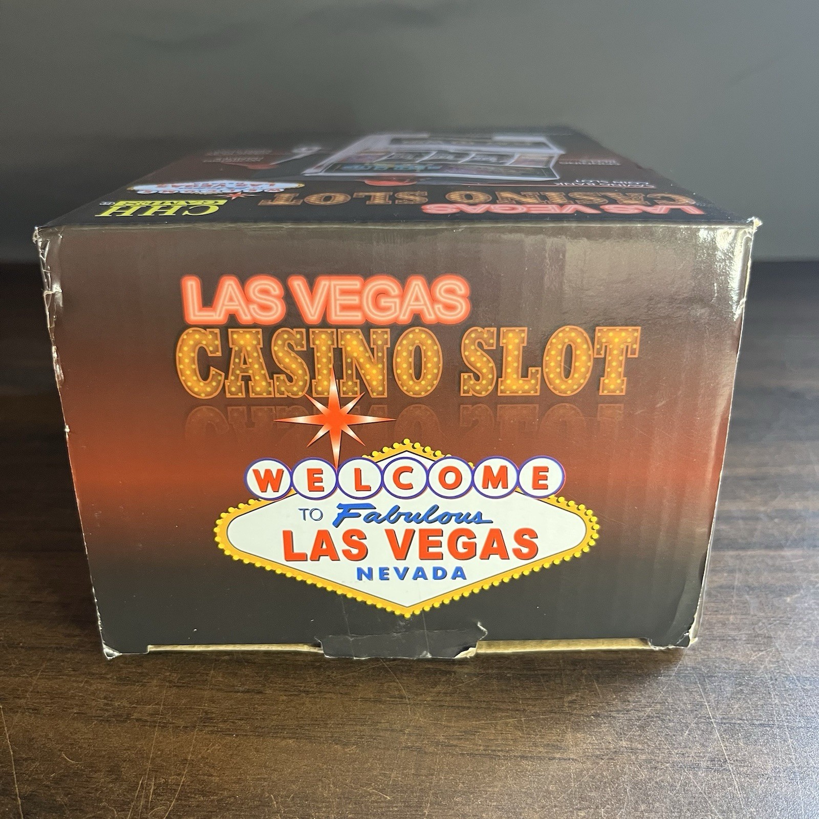 Mini Slot Machine Las Vegas With Winning Light And Sound Coin Bank New Open Box