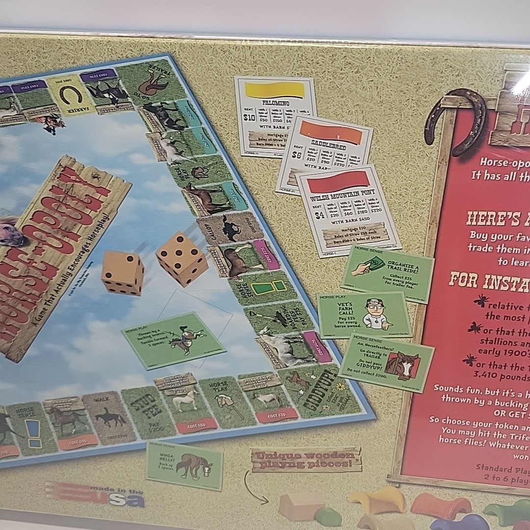 Horse-Opoly Board Game by Late For The Sky NEW SEALED Horseopoly USA Monopoly