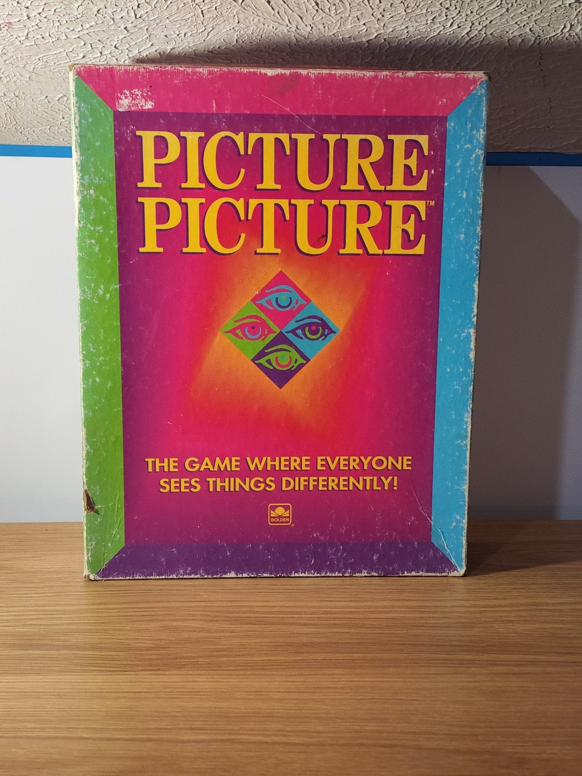 VINTAGE Picture Picture Board Game 99% COMPLETE Golden 1992 90s Party EUC