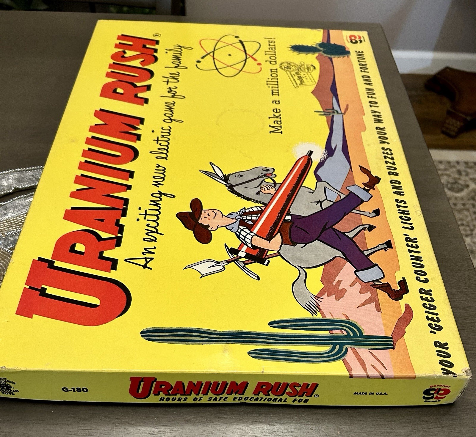 Unused Uranium Rush Board Game Rare In Any Condition!