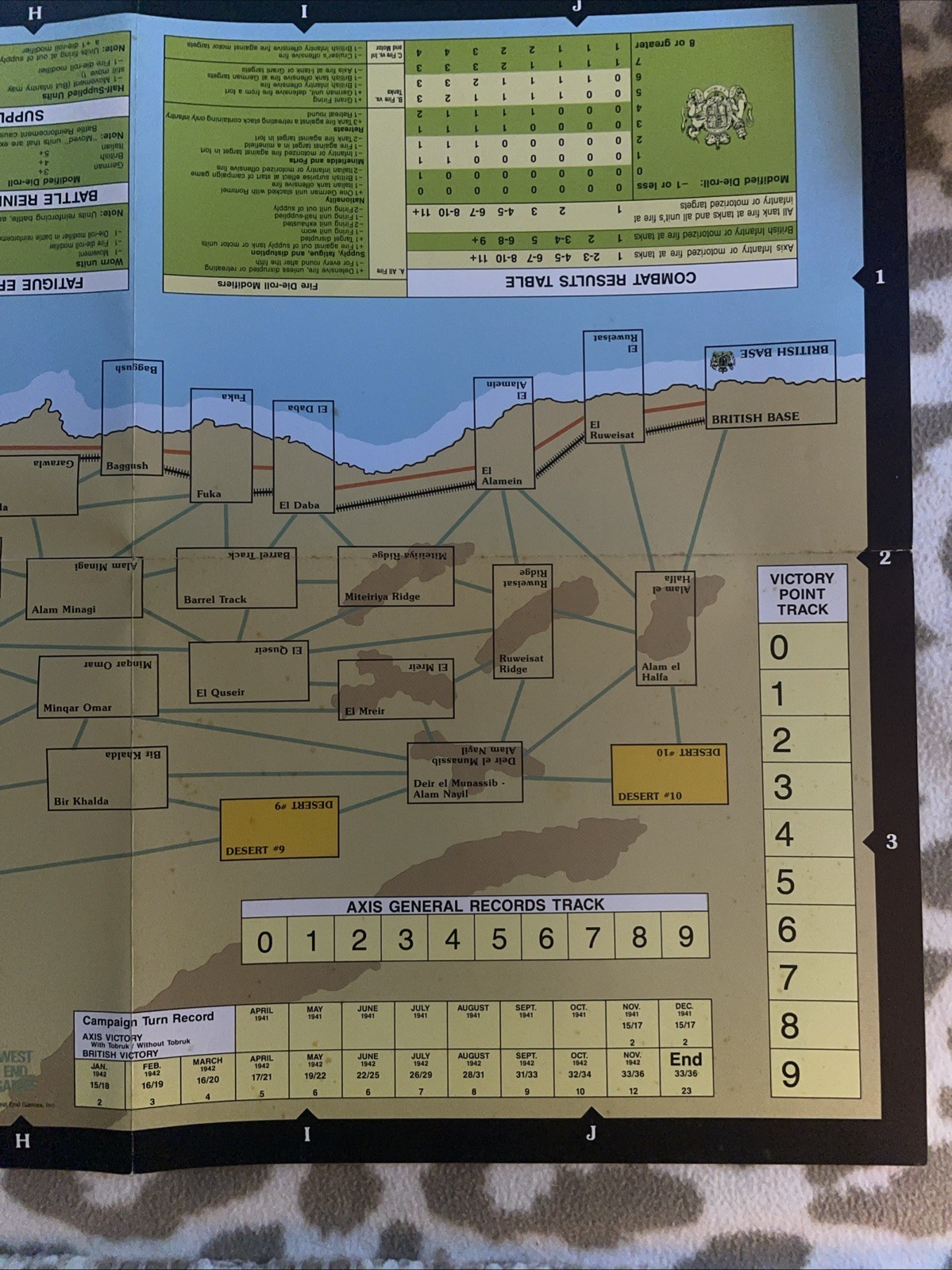 West End Games. 1986. Rommel In North Africa. Punched VGC.