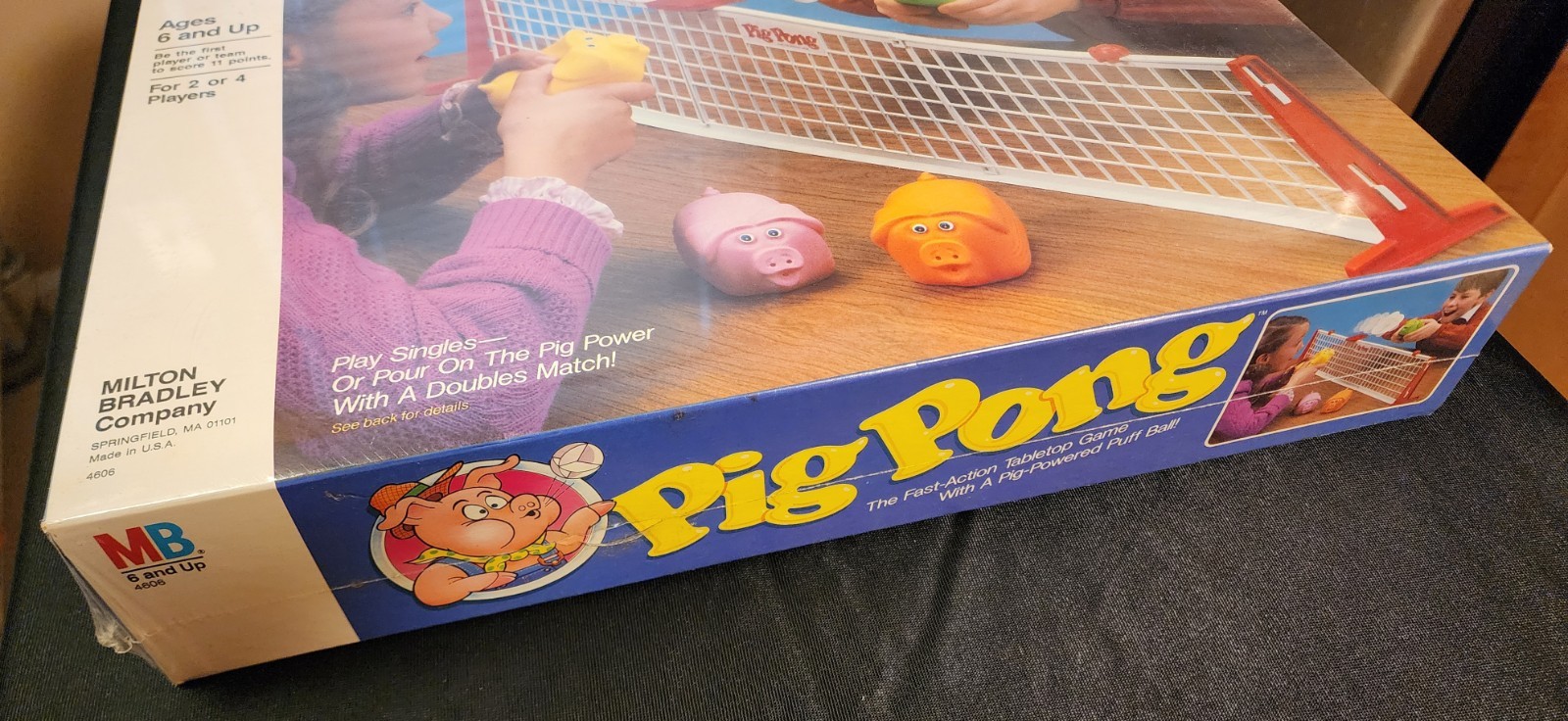 Vintage 1986 Milton Bradley PIG PONG Tabletop Game NEW IN BOX SEALED