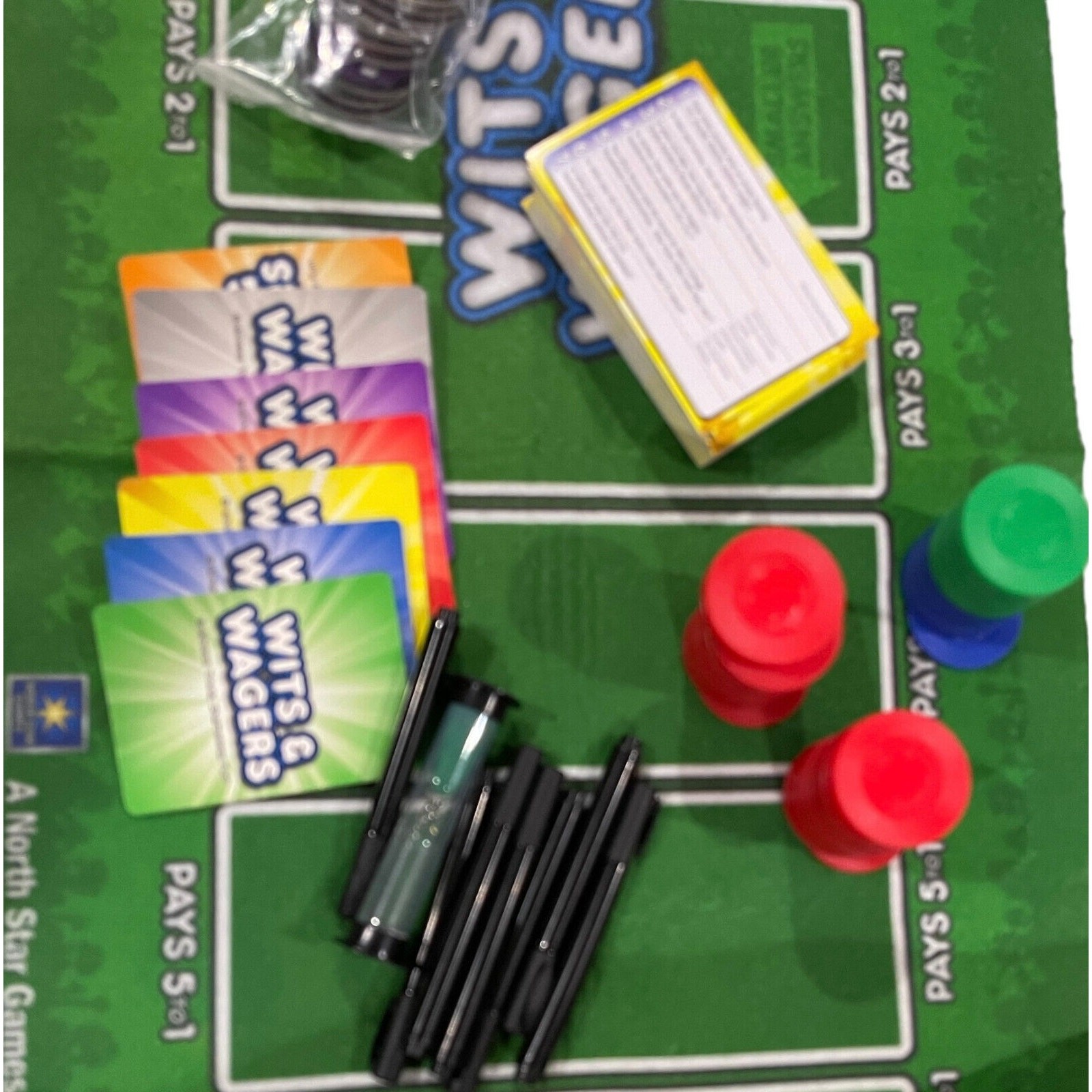 Wits and Wagers Party Game – Complete by North Star Games, 2009 Betting Trivia