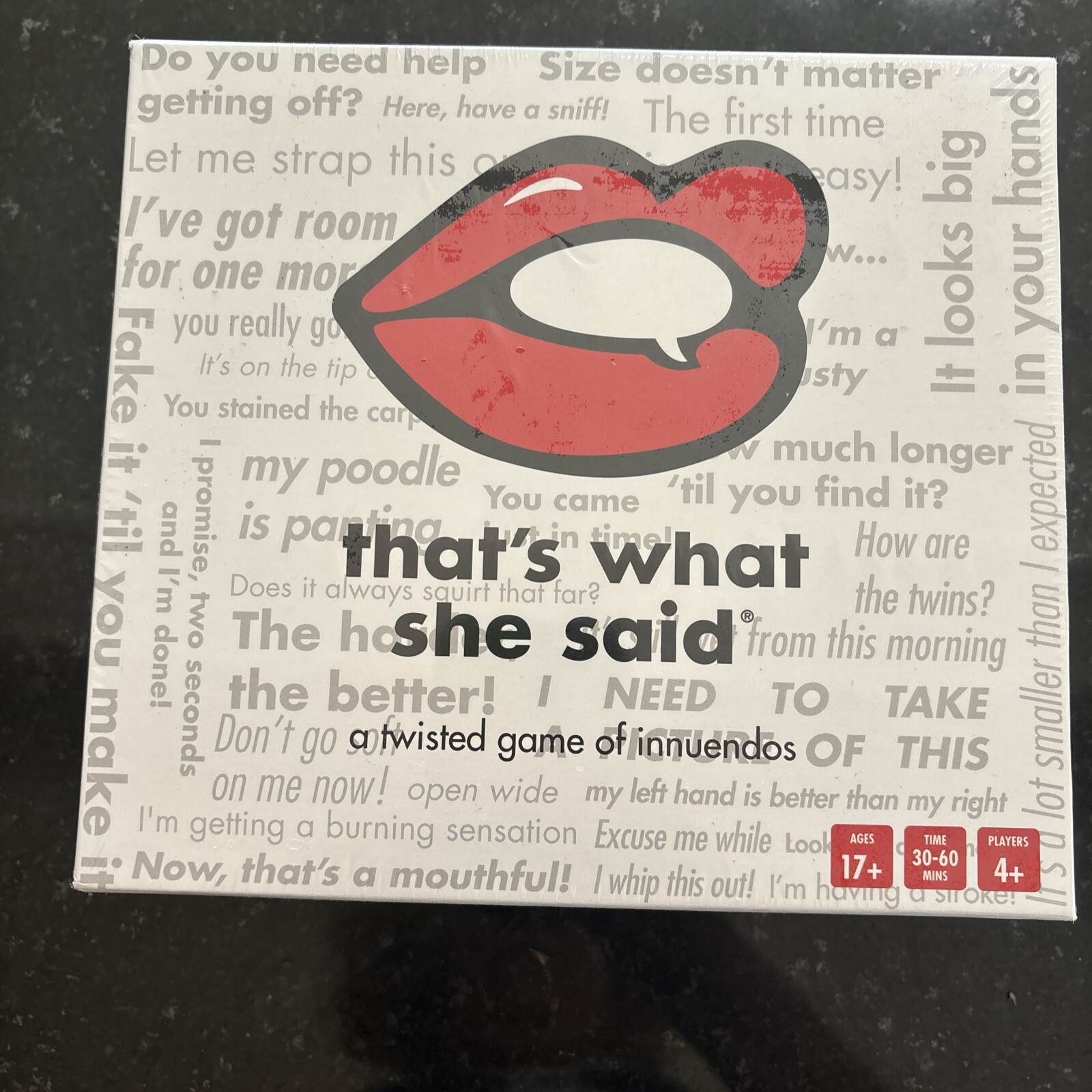 That’s What She Said – The Twisted Party Game/Board Game – Brand New Sealed