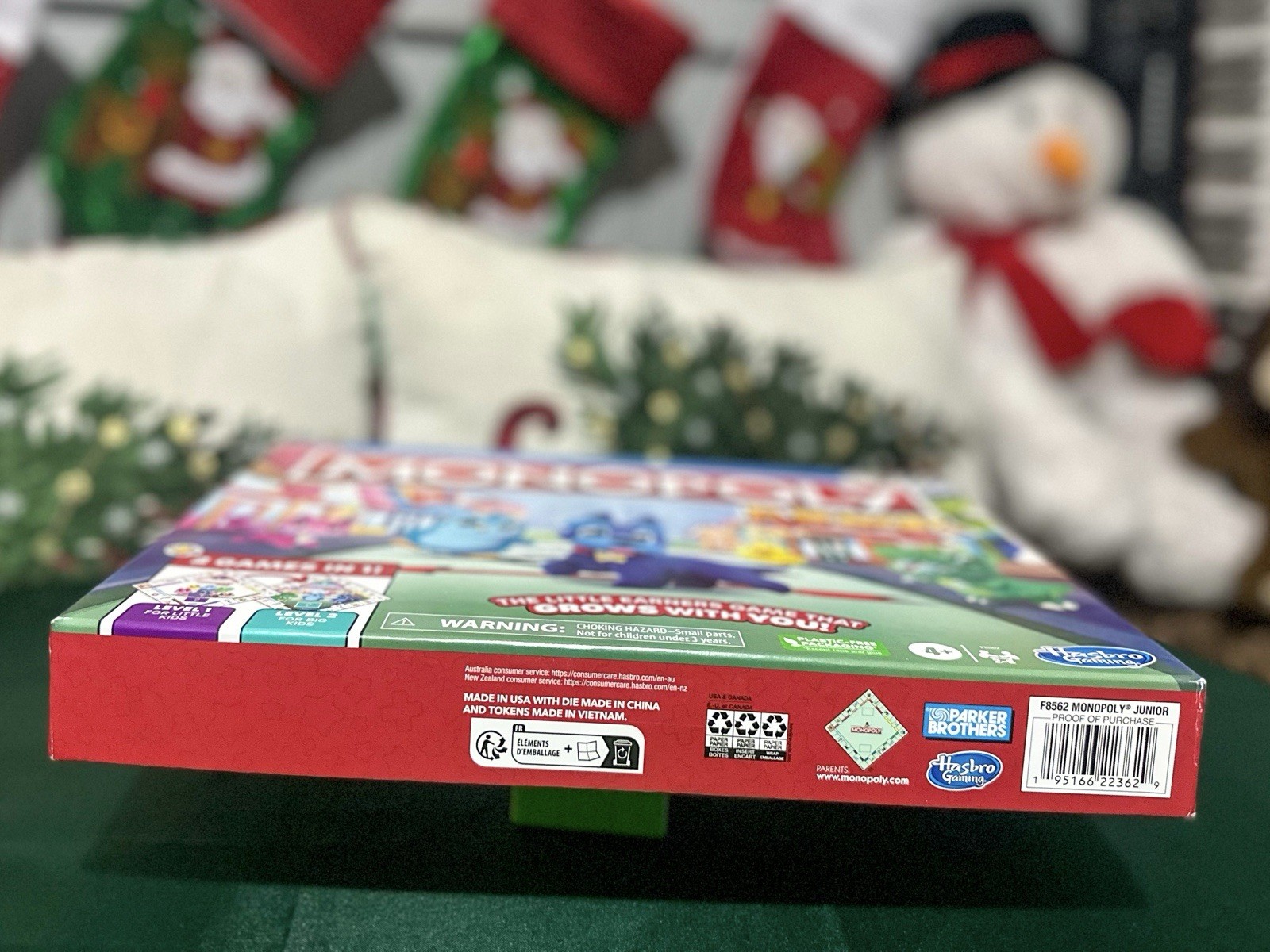 Monopoly Junior Board Game | 2-Sided | 2 Games in 1 | Ages 4+ | 2–6 Players
