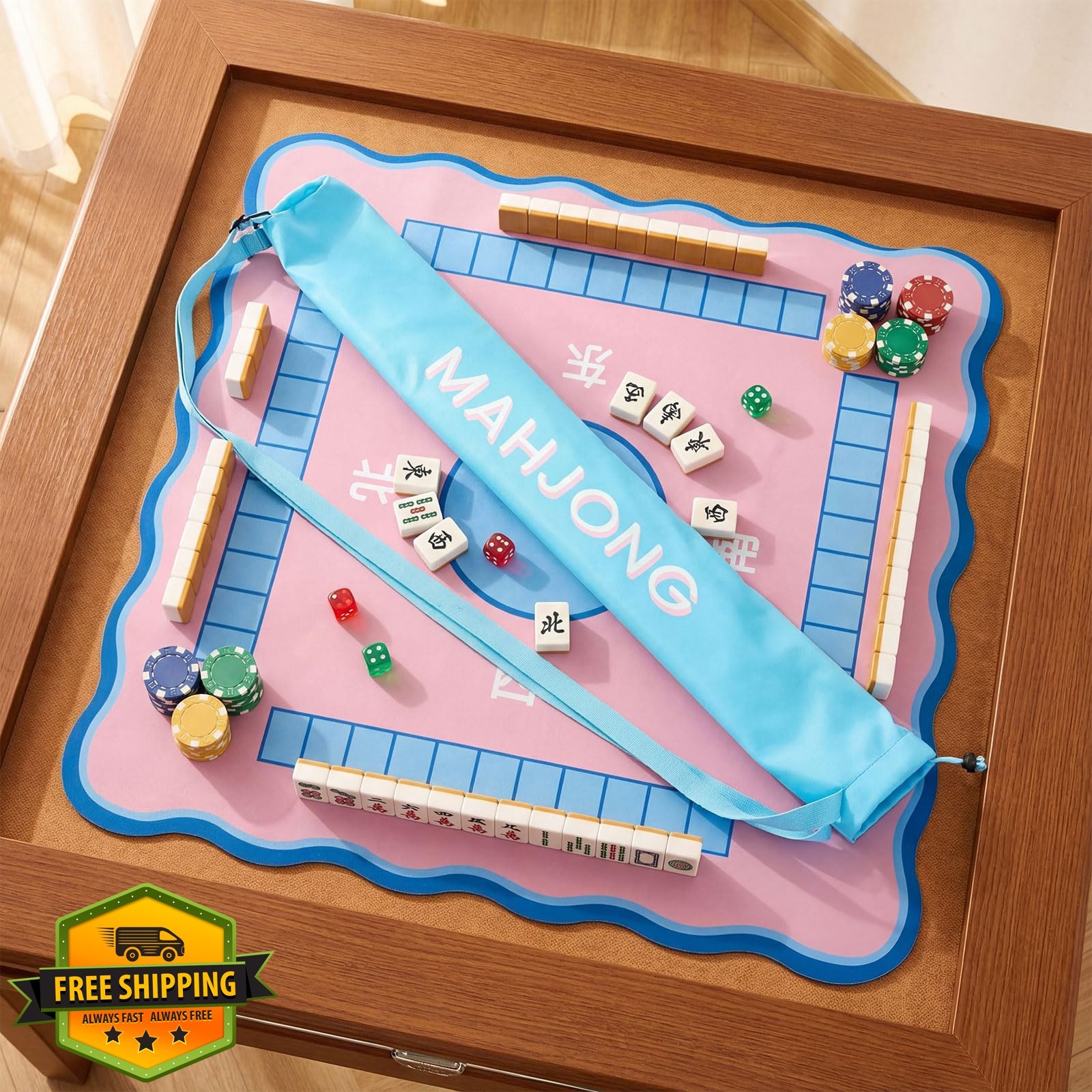 Sunnymove Blue Mahjong Mat Bag