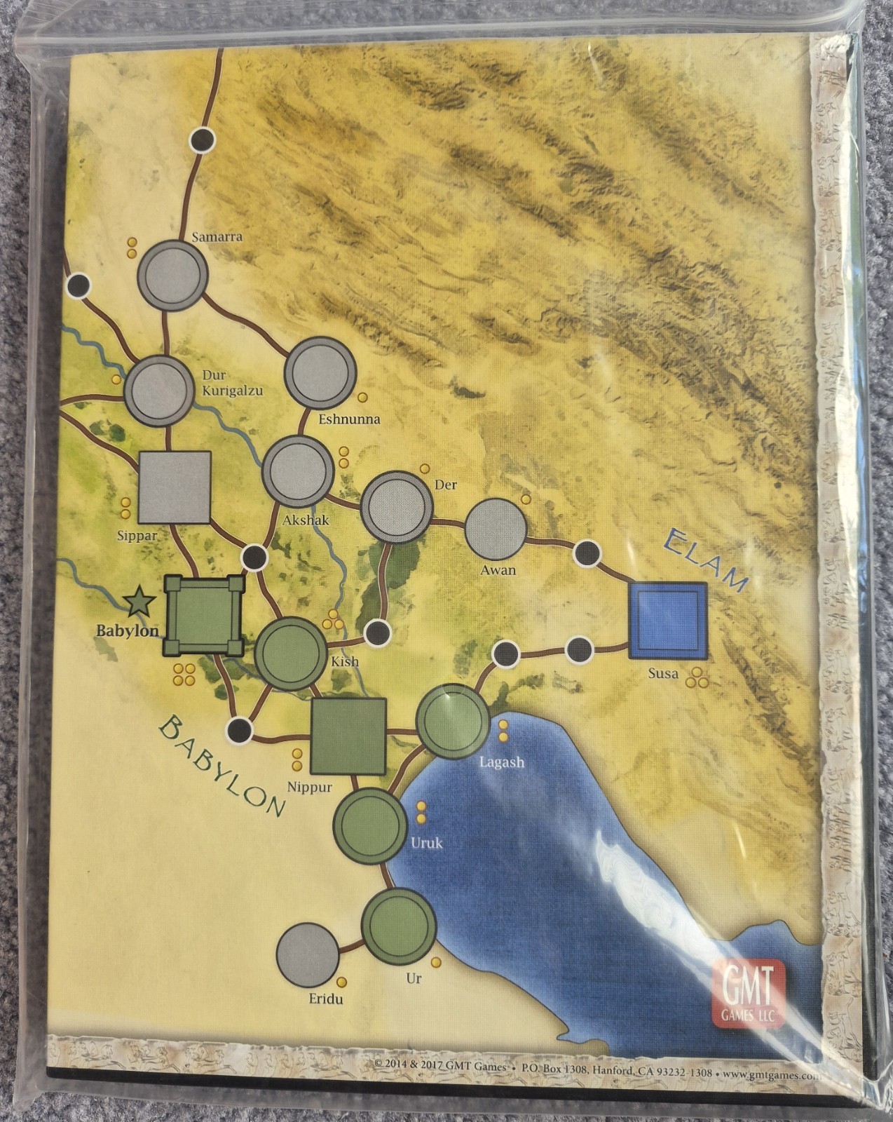 Genesis & Mounted Map – Empires & Kingdoms of the Ancient Middle East, New in SW