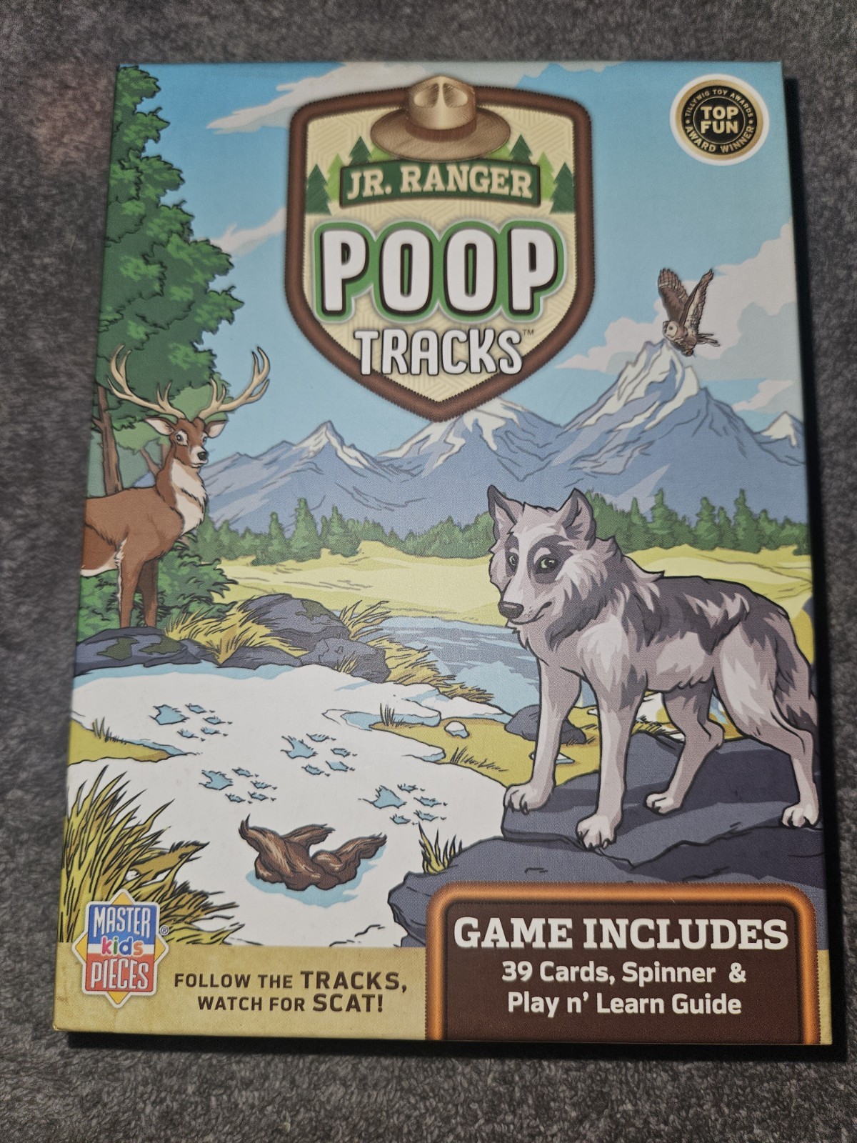Jr. Ranger Poop Tracks Card Game Master Pieces New Sealed U3