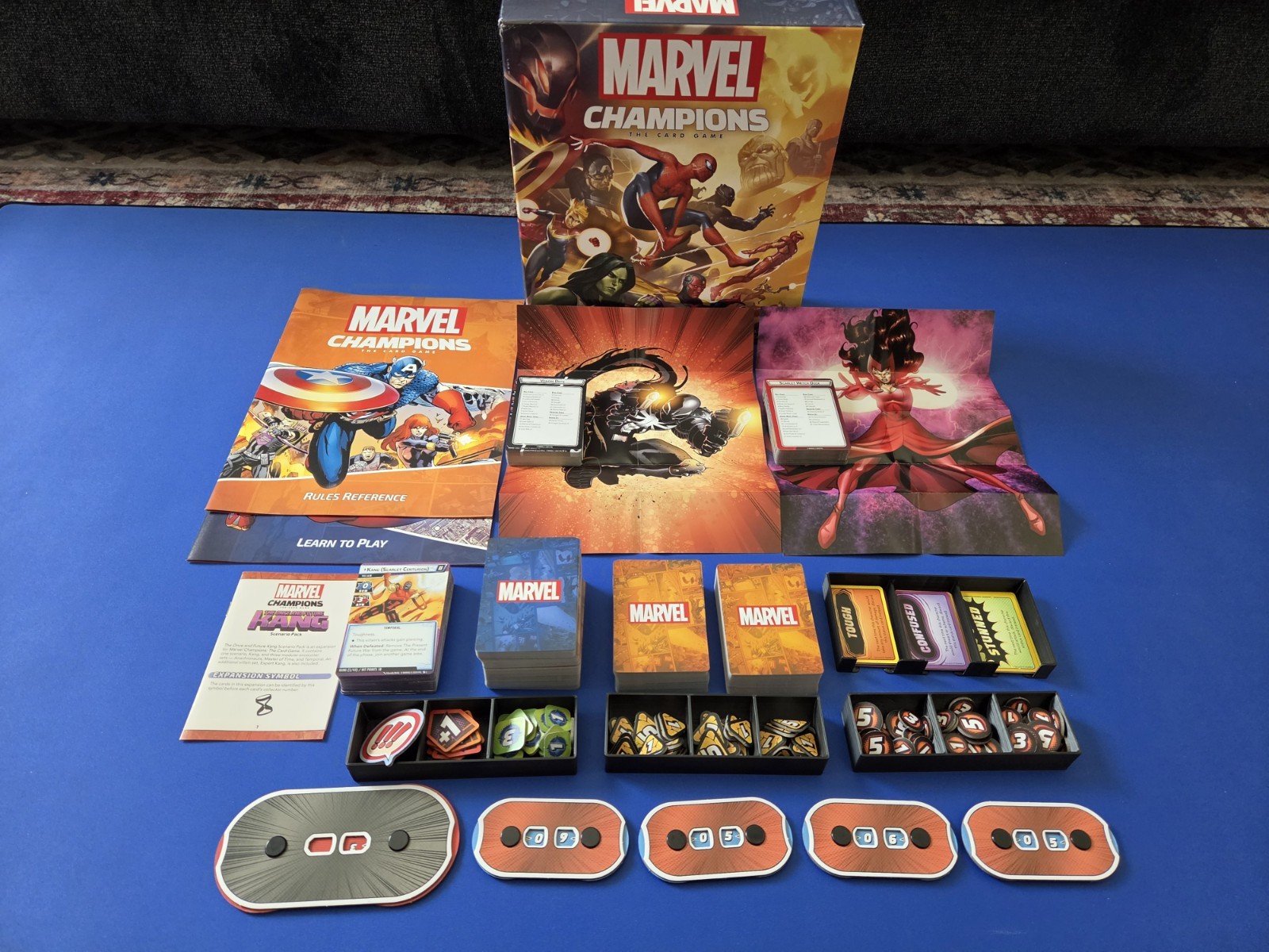 Marvel Champions The Card Game Core Set + 3 Expansions + Insert! COMPLETE