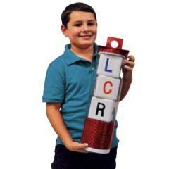 Big LCR® Left Center Right™ Dice Game – Oversized 3.5″ Foam Dice – Party Game…
