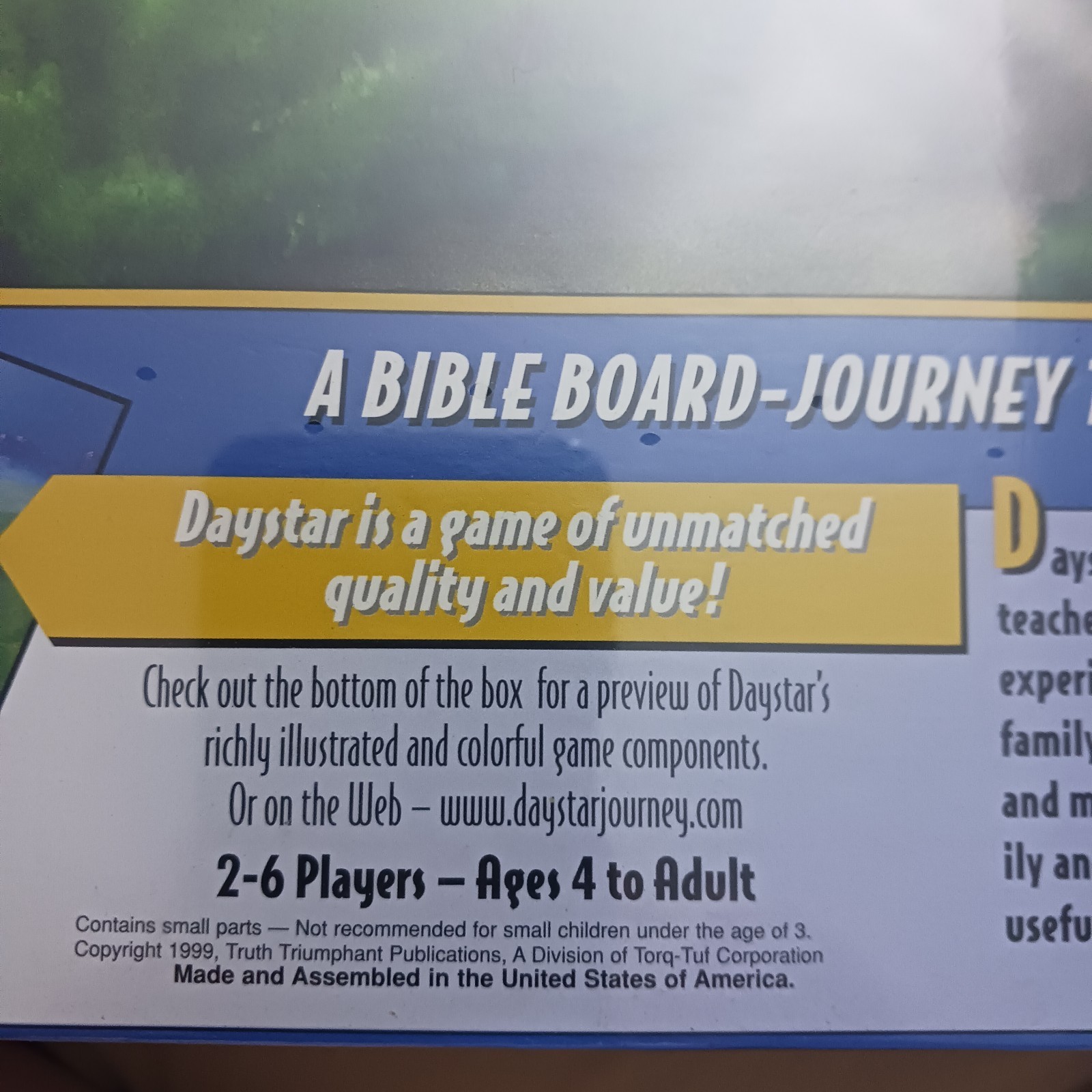 Daystar Board Game Bible Journey For 2 – 6 Players Religious Christian New