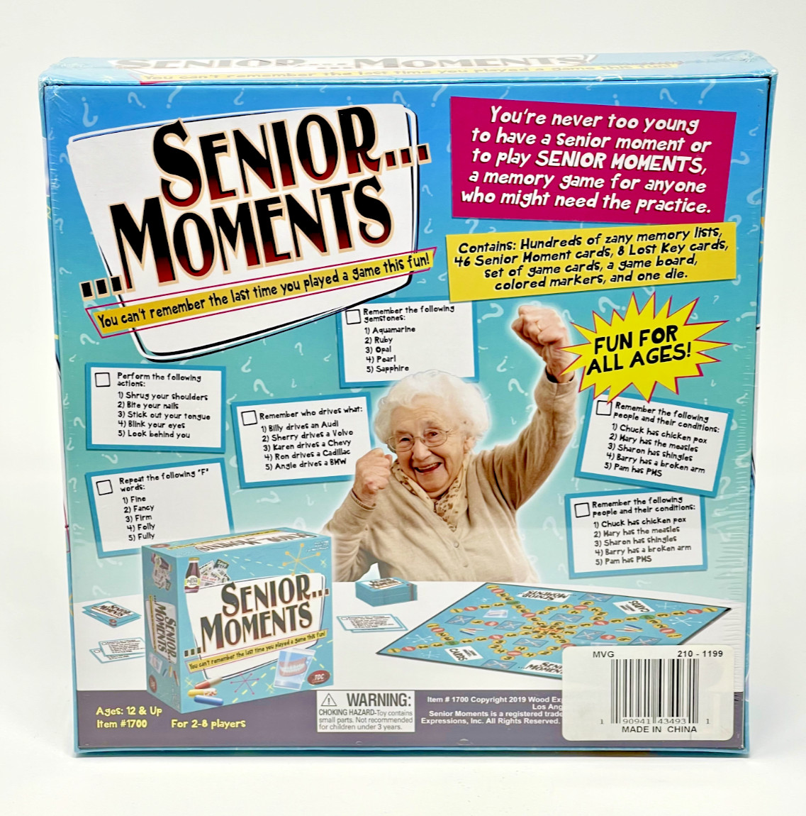 Senior Moments Board Game TDC Games Ages 12+ 2-8 Players NEW SEALED