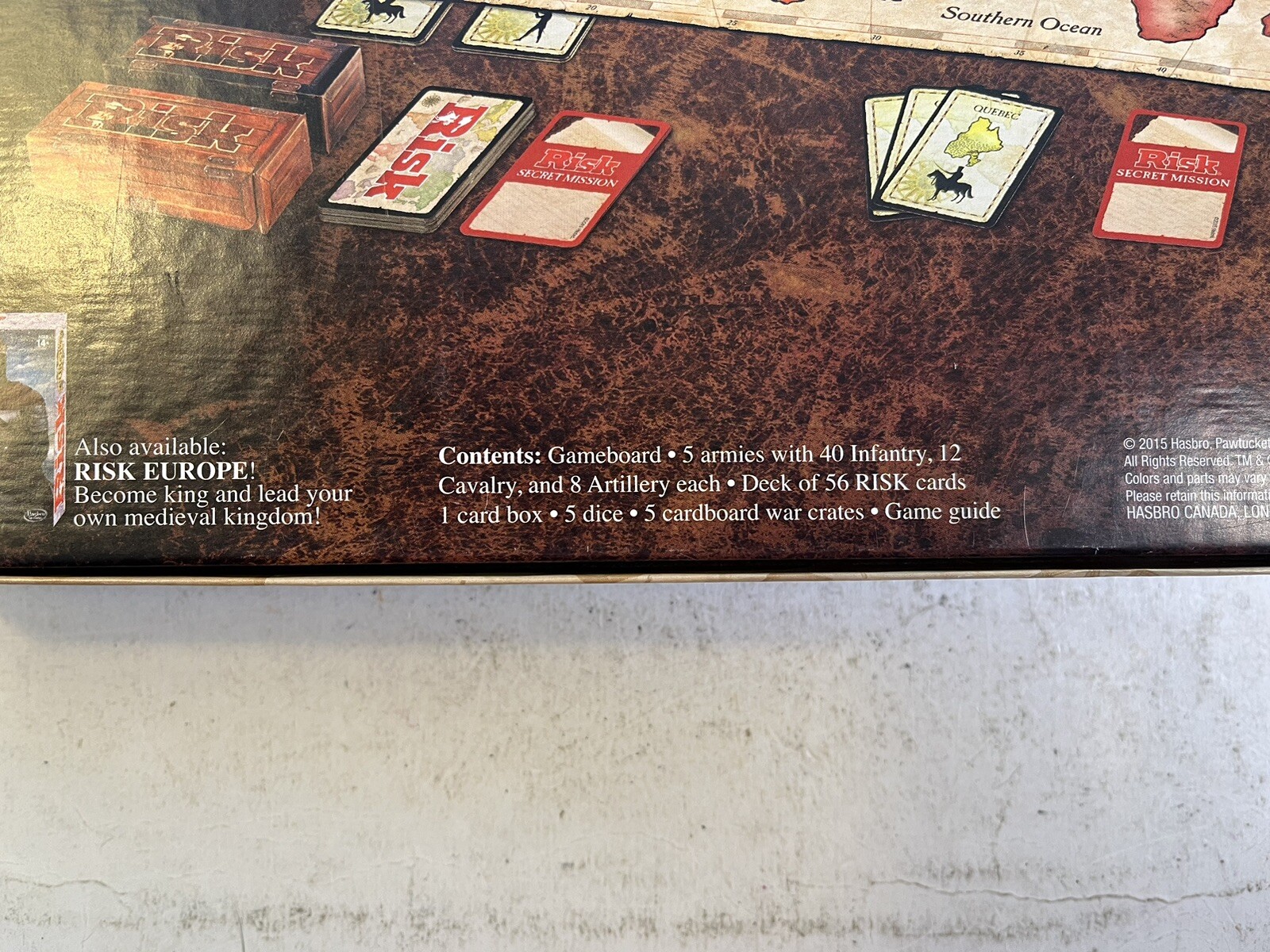 Risk Board Game Strategic Conquest Secret Missions Multiple Gameplay Complete