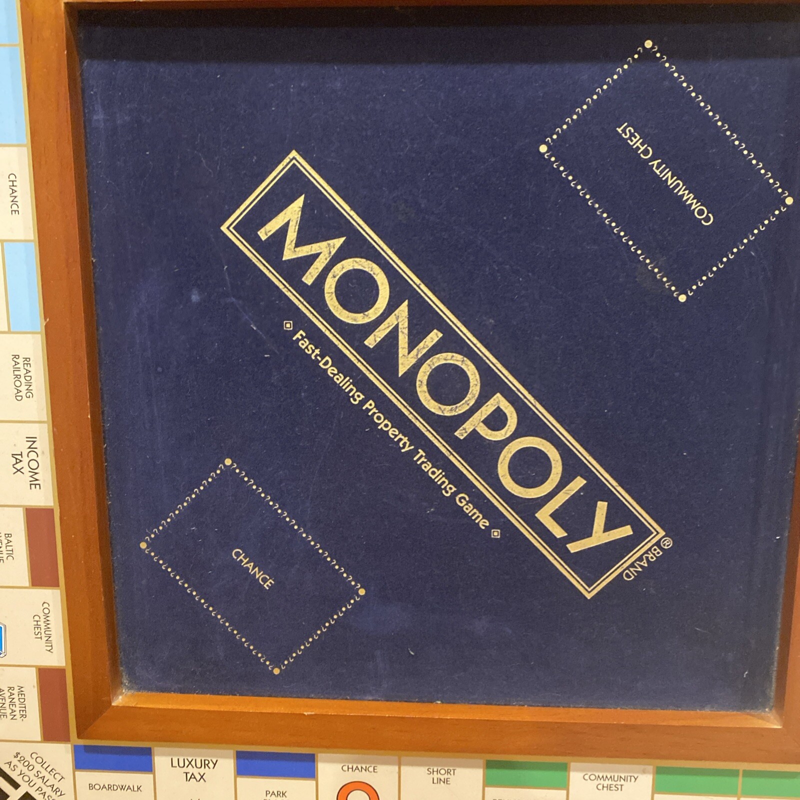 Monopoly Luxury Edition Wooden Board Game Winning Solutions DAMAGED