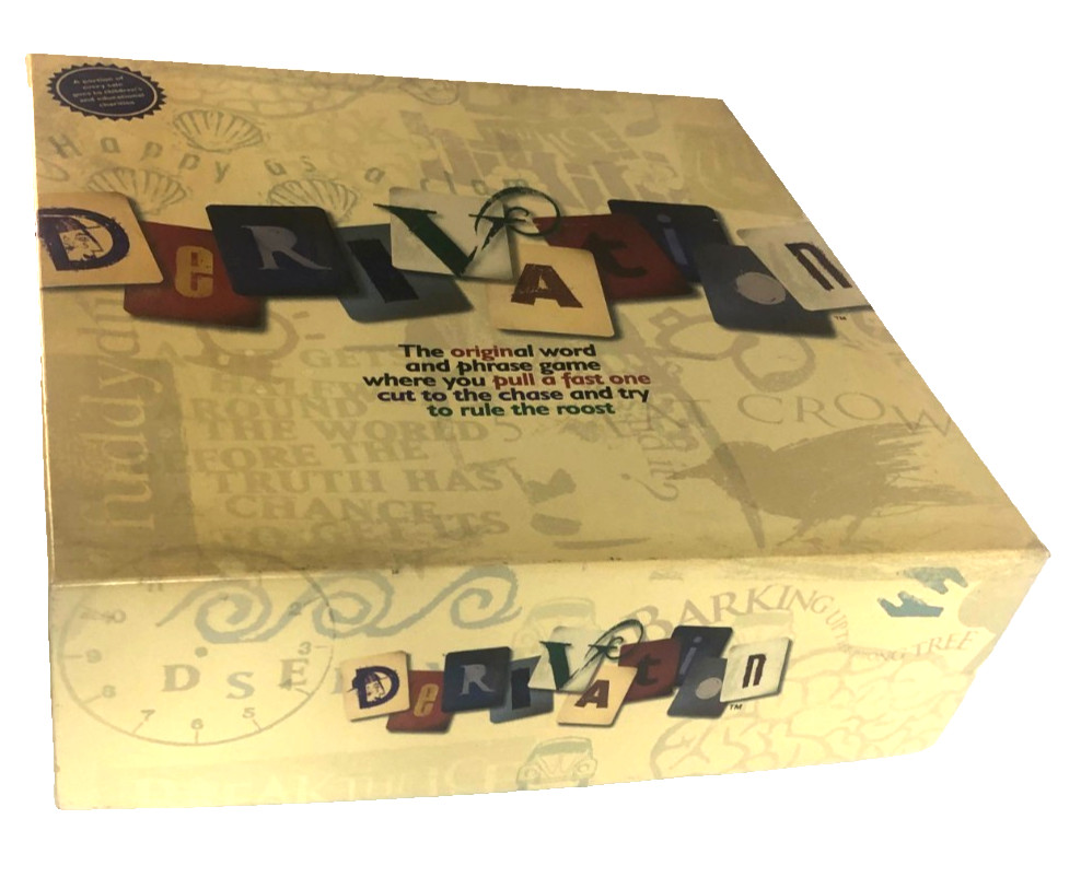 Derivation Board Game Word & Phrase 4 to 10 Players Teens to Adult -Open Box