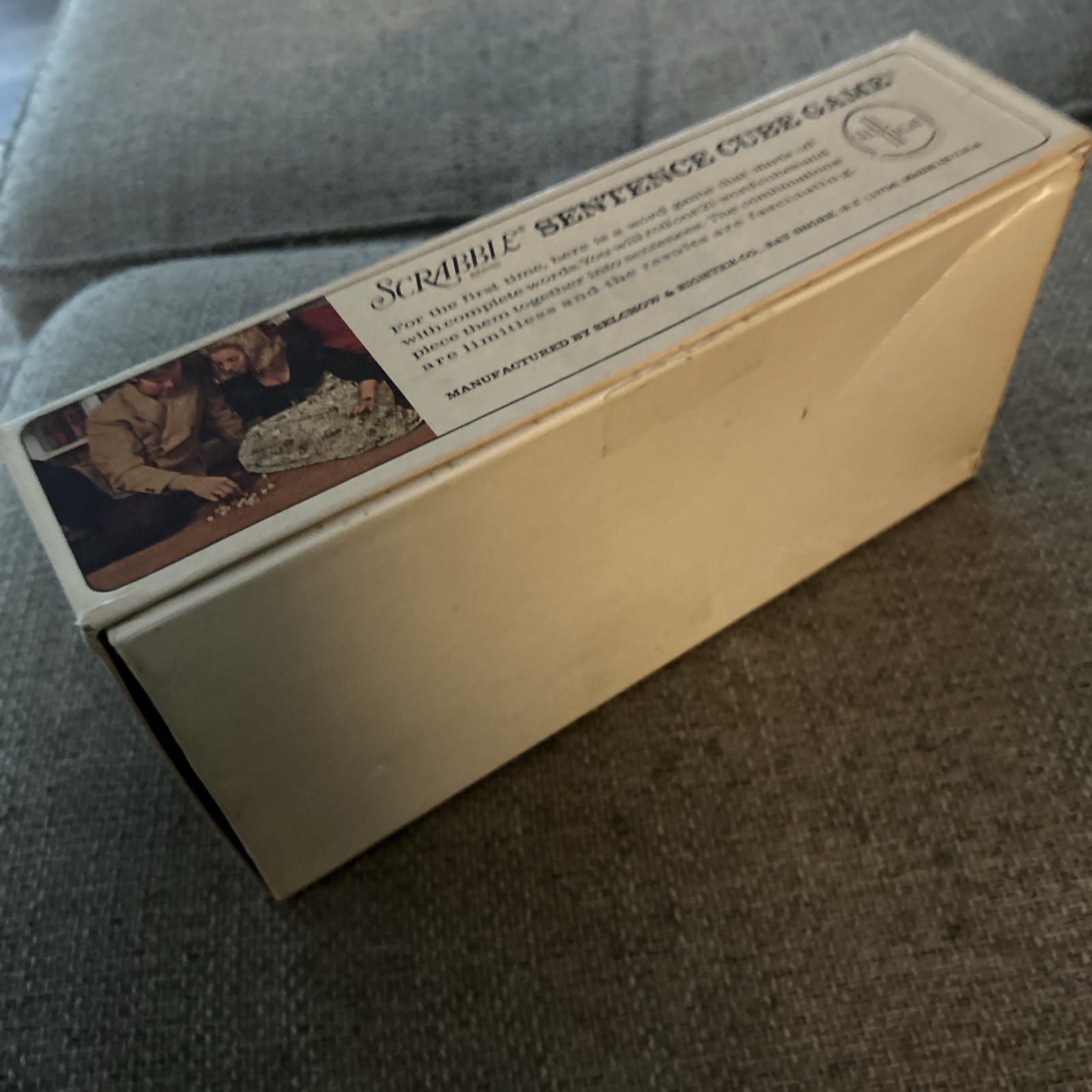 Vintage 1971 Scrabble Sentence Cube Game Complete Selchow & Righter Made in USA