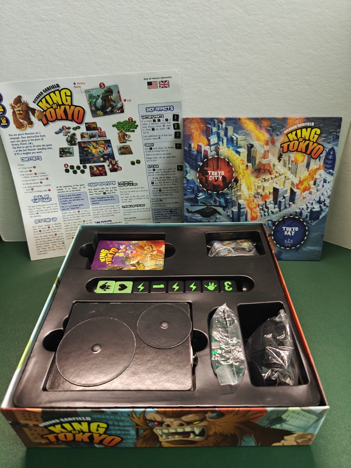 King of Tokyo Board Game – 100% Complete – Excellent Condition