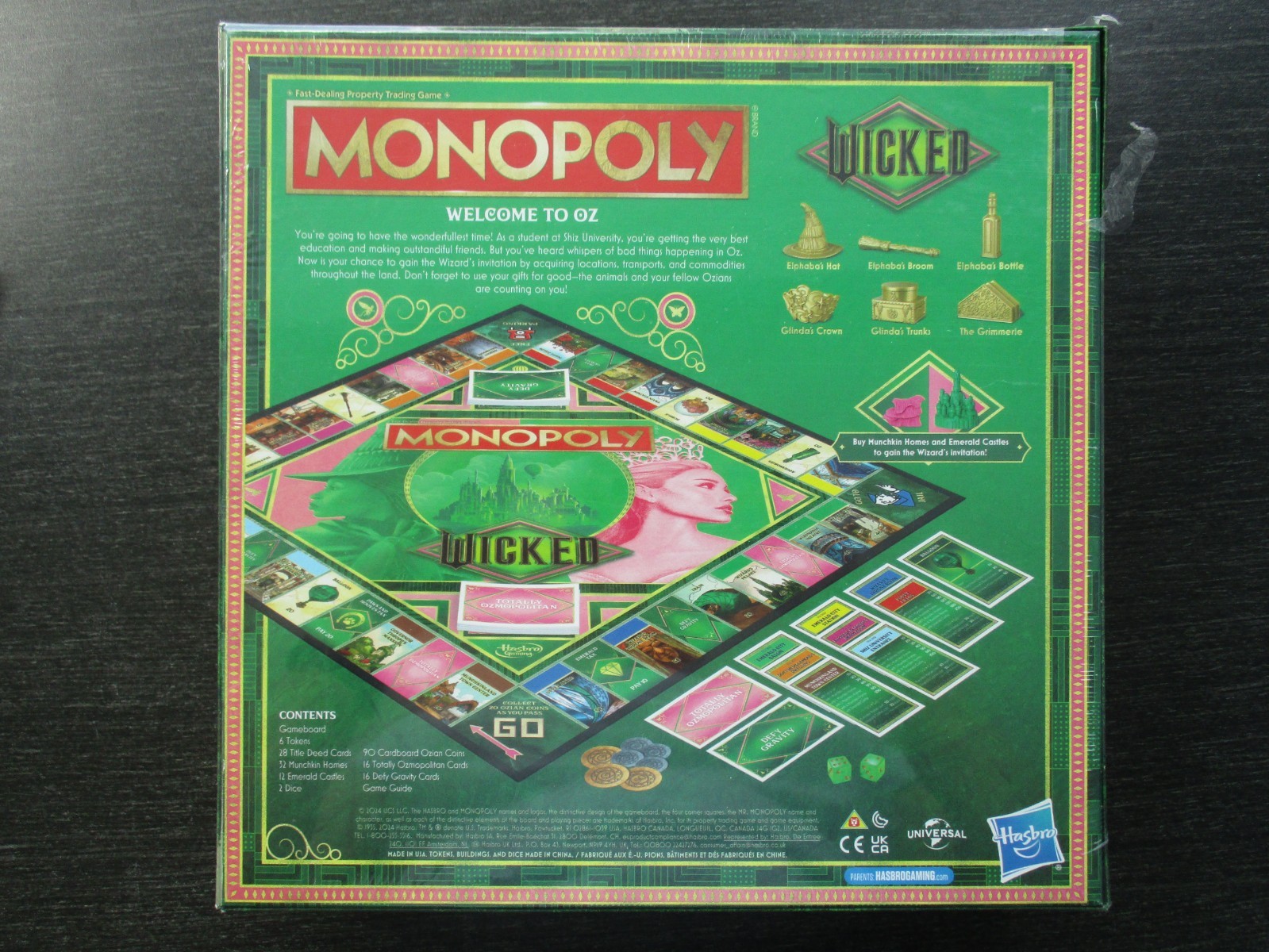 Monopoly Wicked Edition Board Game Inspired by The Motion Picture – New