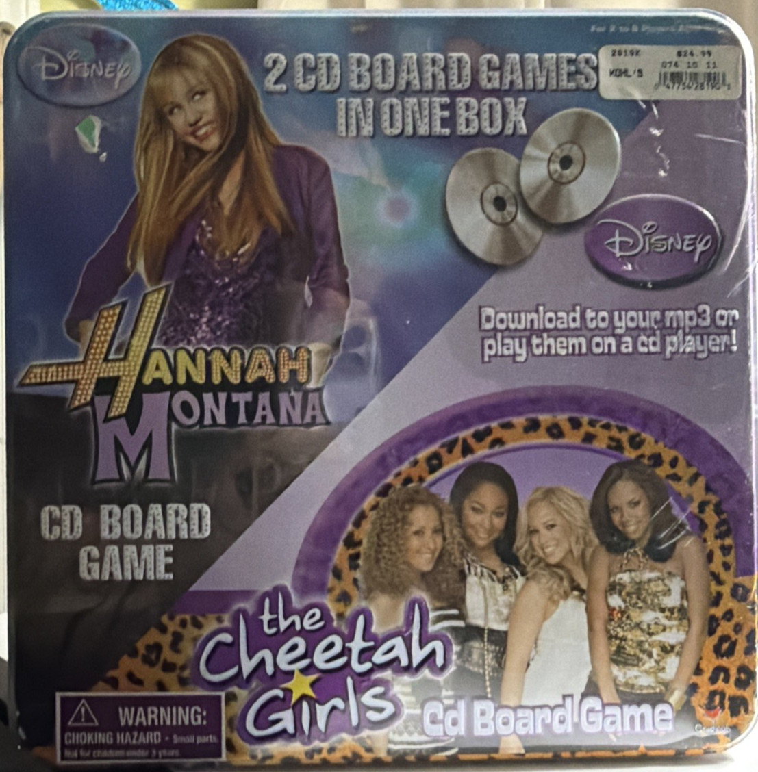 Hannah Montana The Cheetah Girls CD Board Games Disney – 2007 Brand New