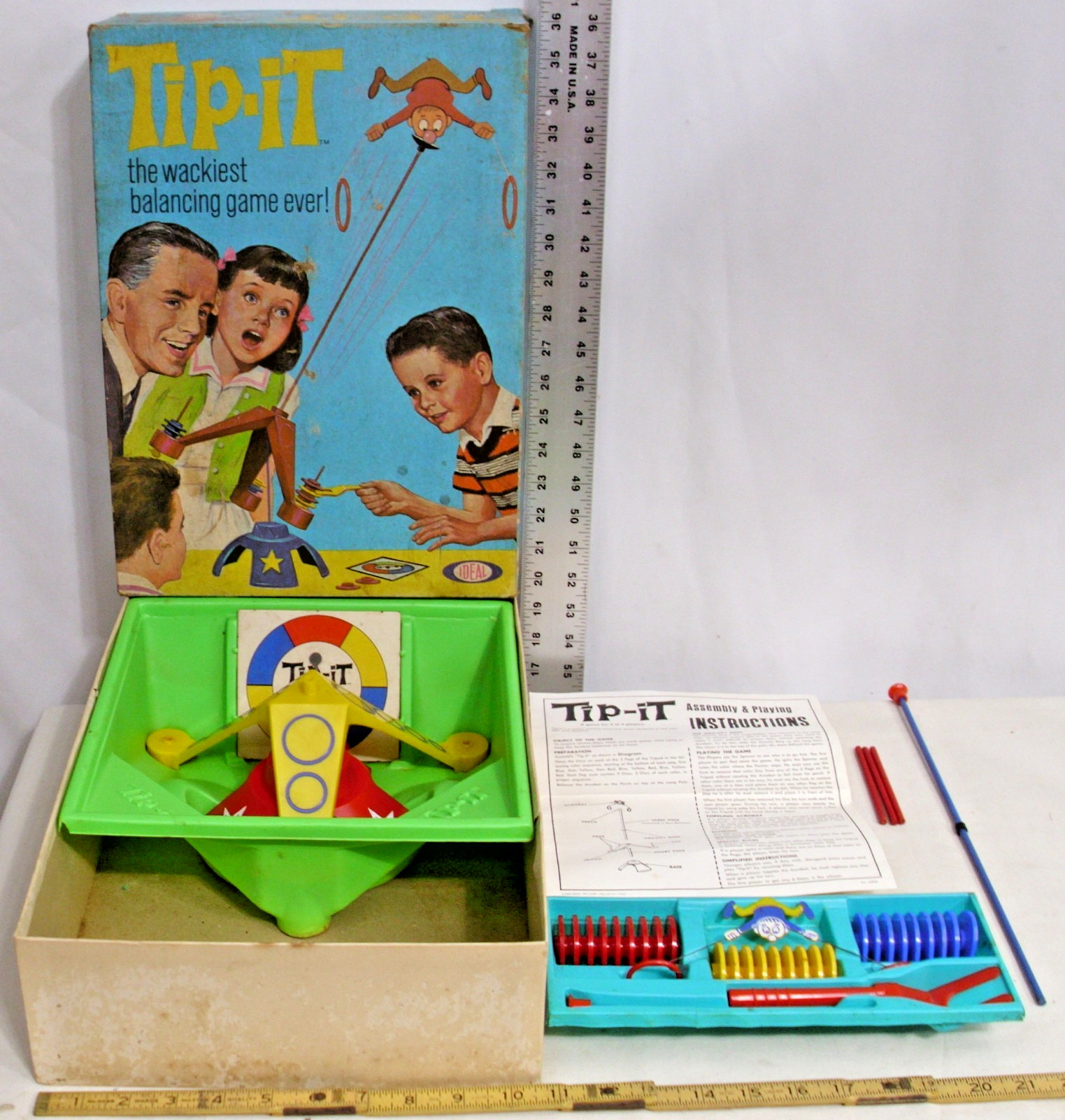 IDEAL TIP IT THE WACKIEST BALANCE GAME 1967 BOXED