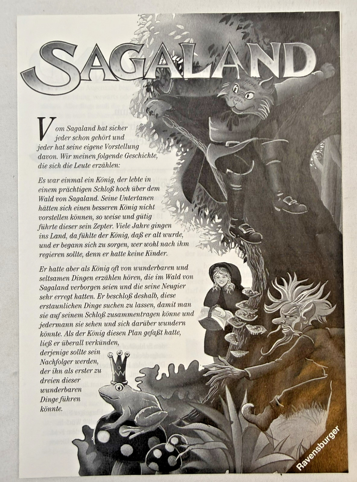 Ravensburger Sagaland Board Game Alex Randolph Complete Fairytale Forest Vint…