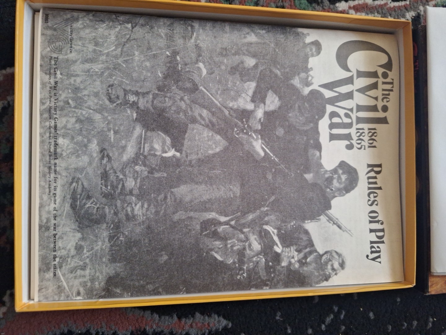 Vintage The Civil War 1861-1865 Victory Games Board Game Complete Partially Punc