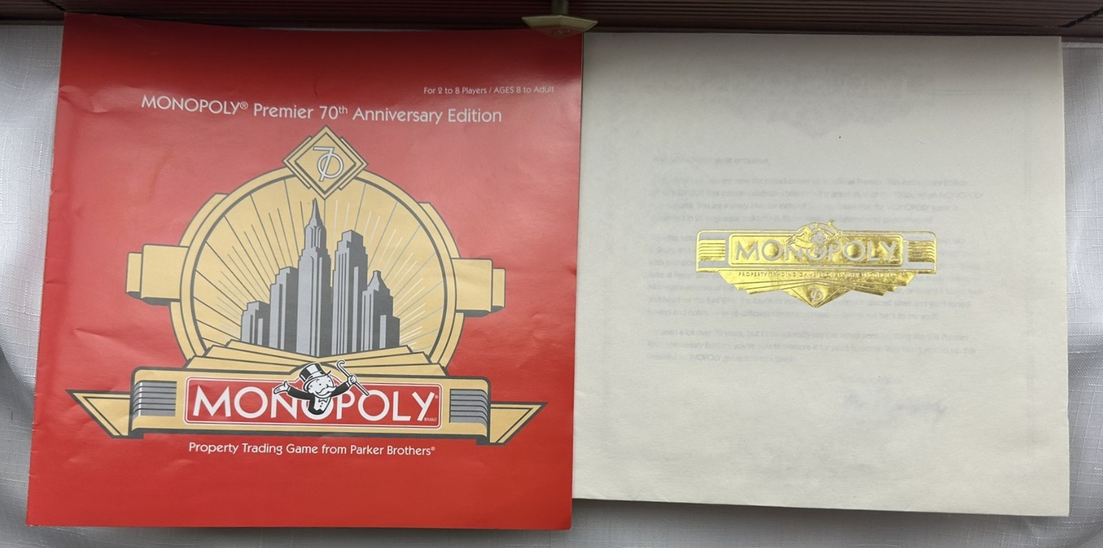 2005 Monopoly 70th Anniversary Premiere Edition Hasbro Complete Great Condition